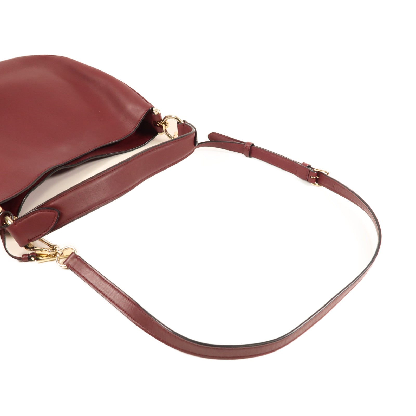 COACH 牛皮皮革2 Way Shoulder金扣手挽肩背兩用袋