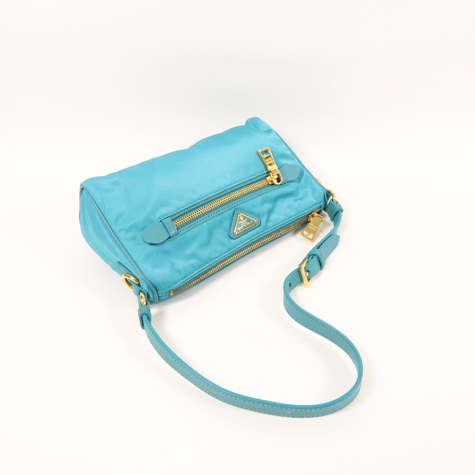 PRADA 尼龍Shoulder Bag金扣肩背袋