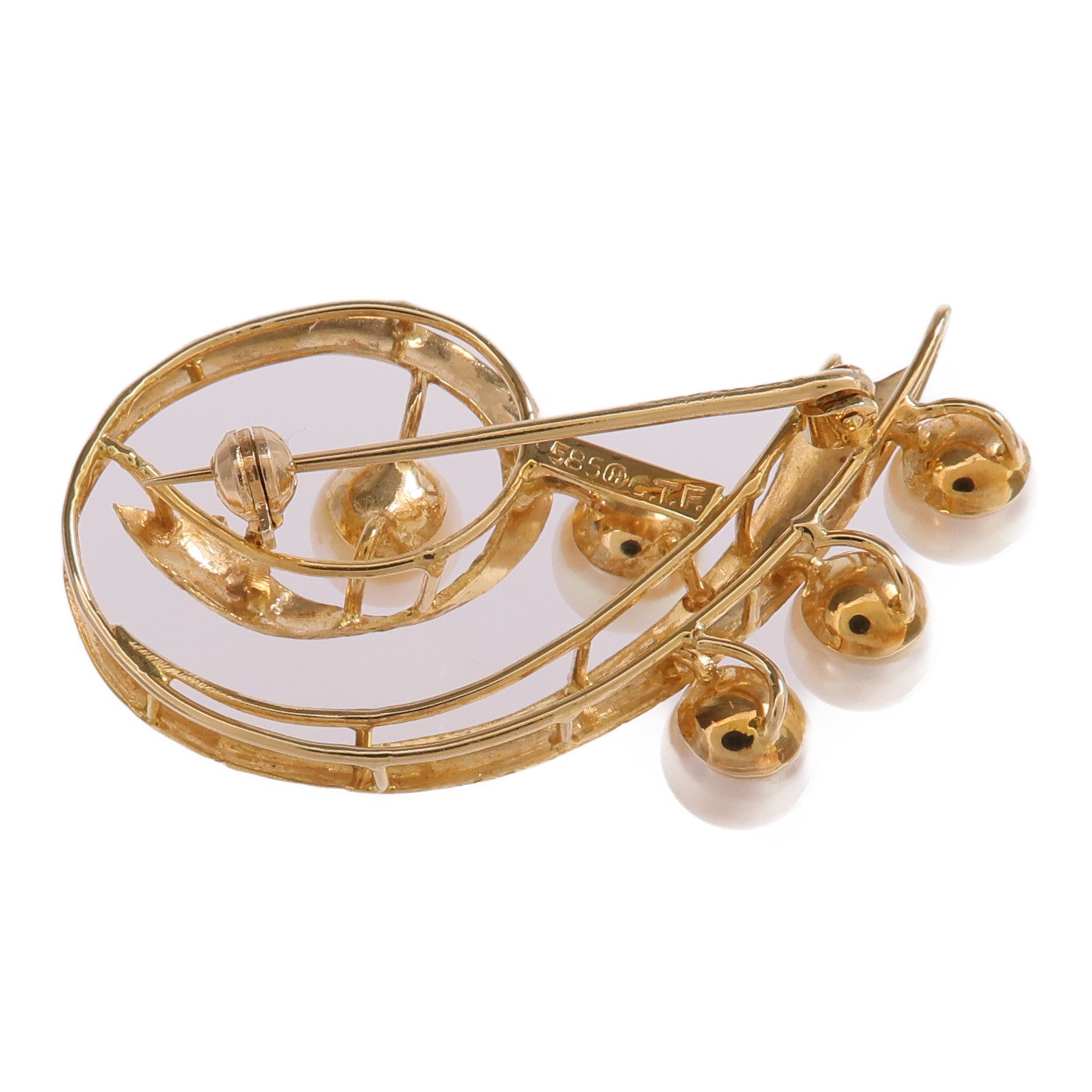 JEWELRY 【激減優惠】14K黃金Pearl Brooch珍珠胸針