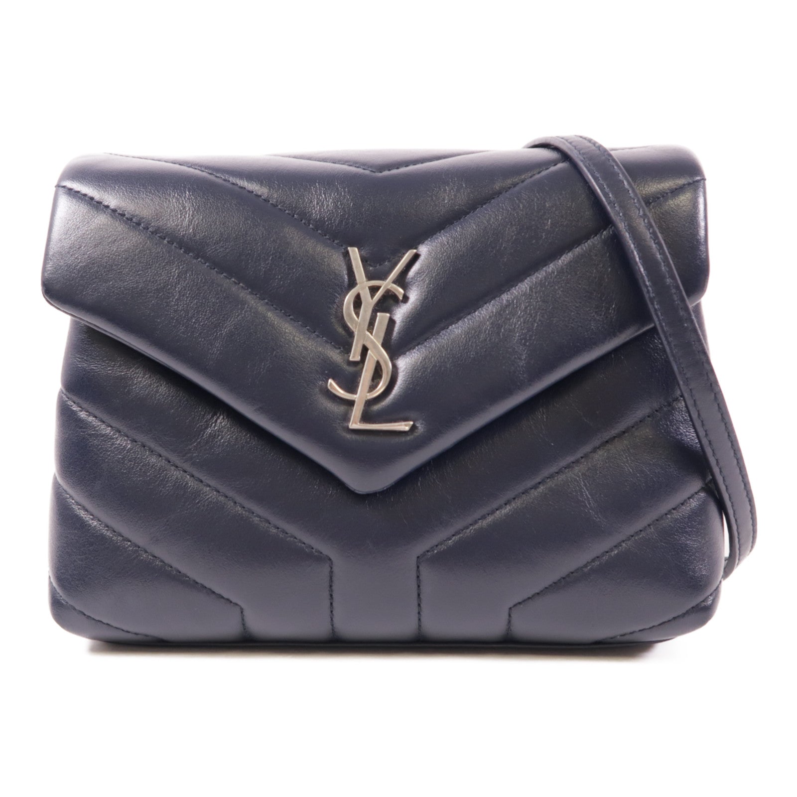 SAINT LAURENT 牛皮皮革Lou Lou銀扣肩背袋