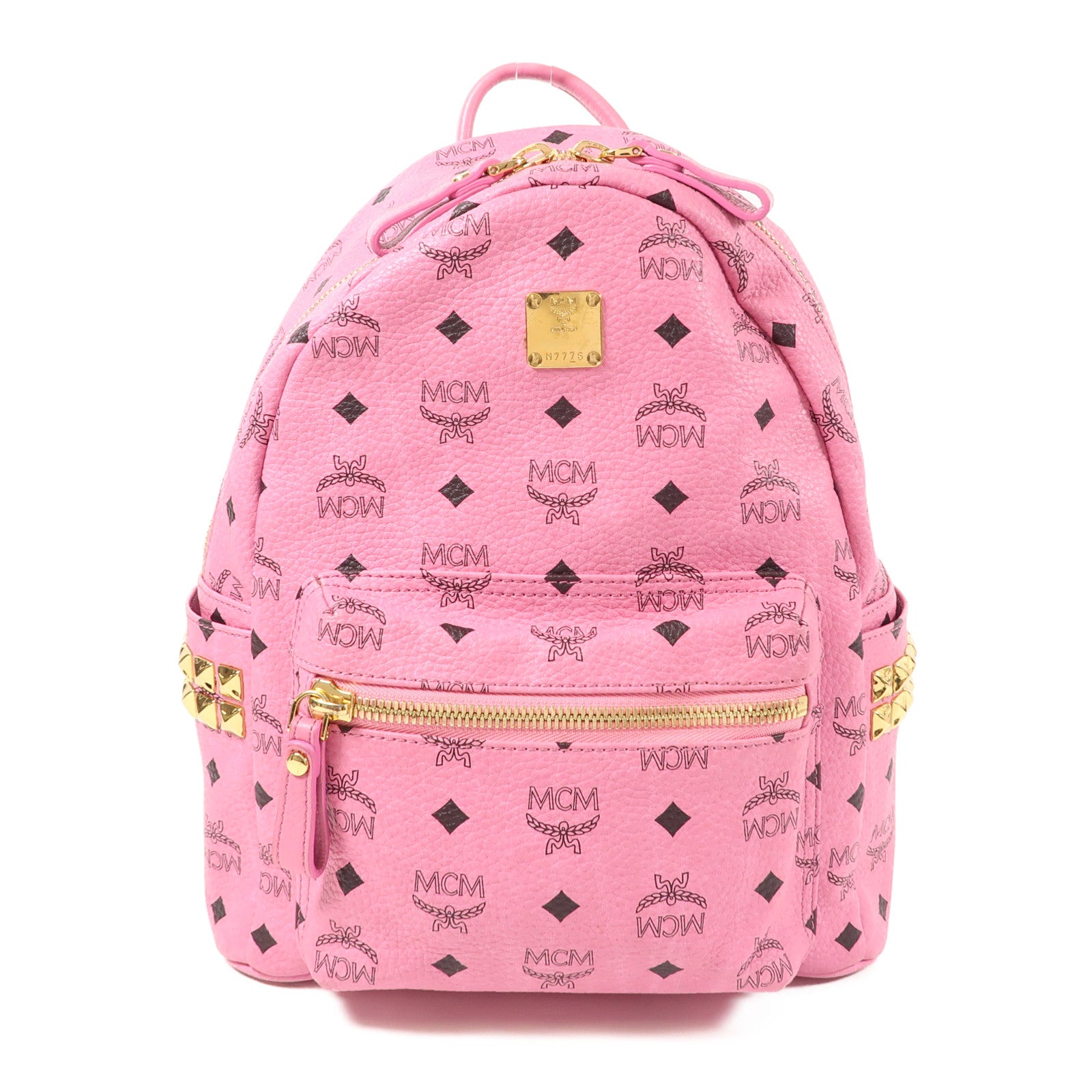 MCM 【激減優惠】皮革Rucksack金扣背包