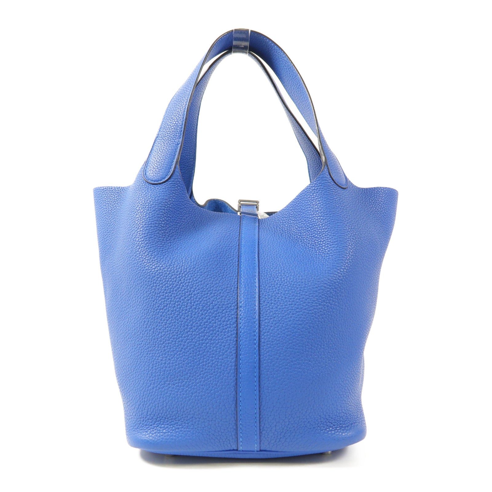 HERMES 【激減優惠】Clemence皮革Picotin MM銀扣手挽袋