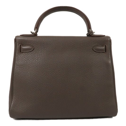 HERMES Togo皮革Kelly 28手挽肩背兩用袋Etain