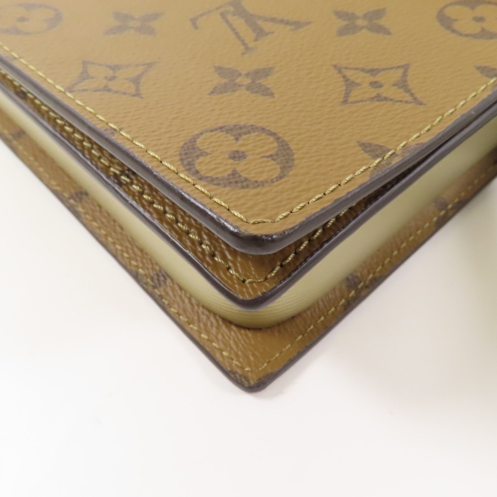 LOUIS VUITTON 【激減優惠】Monogram Reverse Book Chain Wallet金扣肩背袋