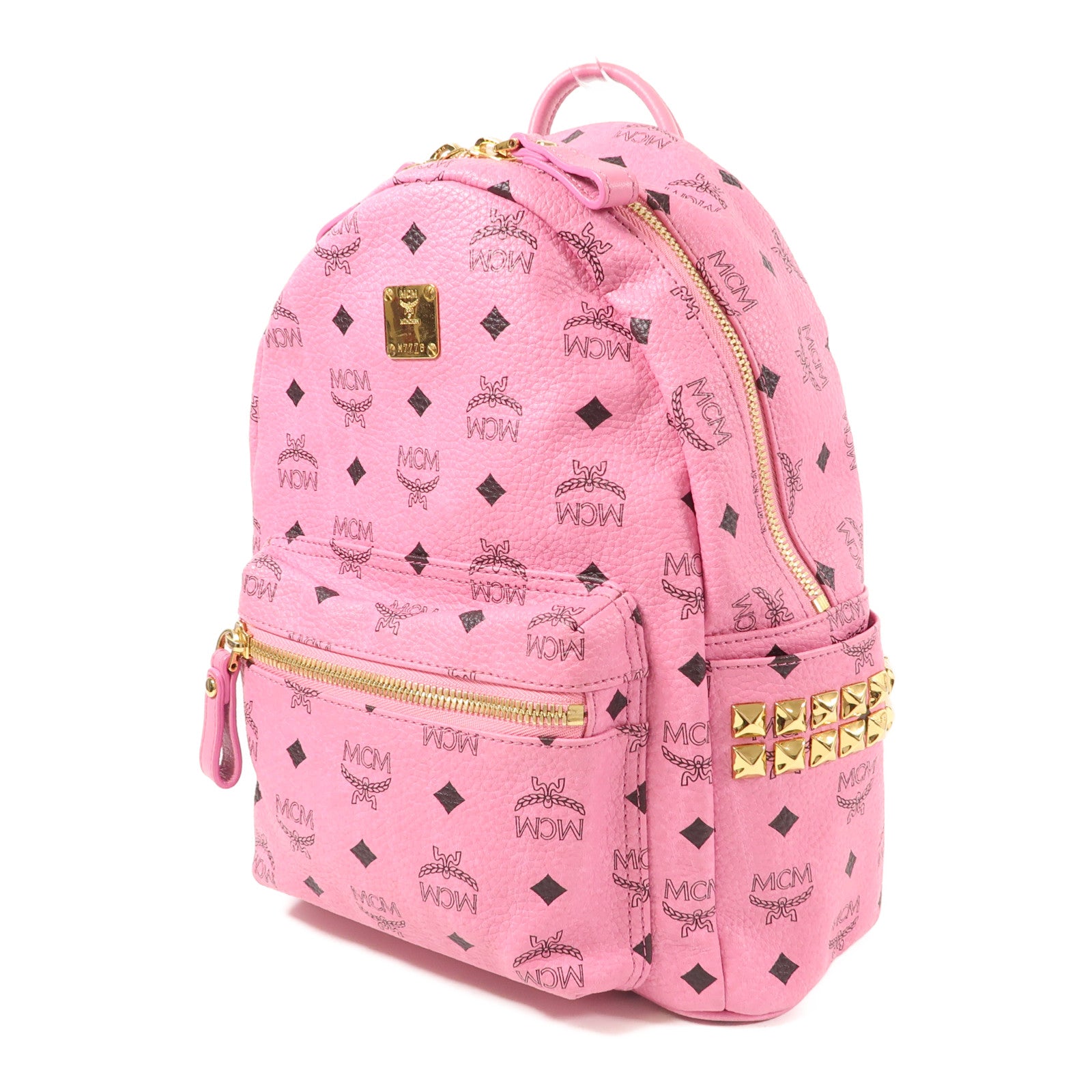 MCM 皮革Rucksack金扣背包