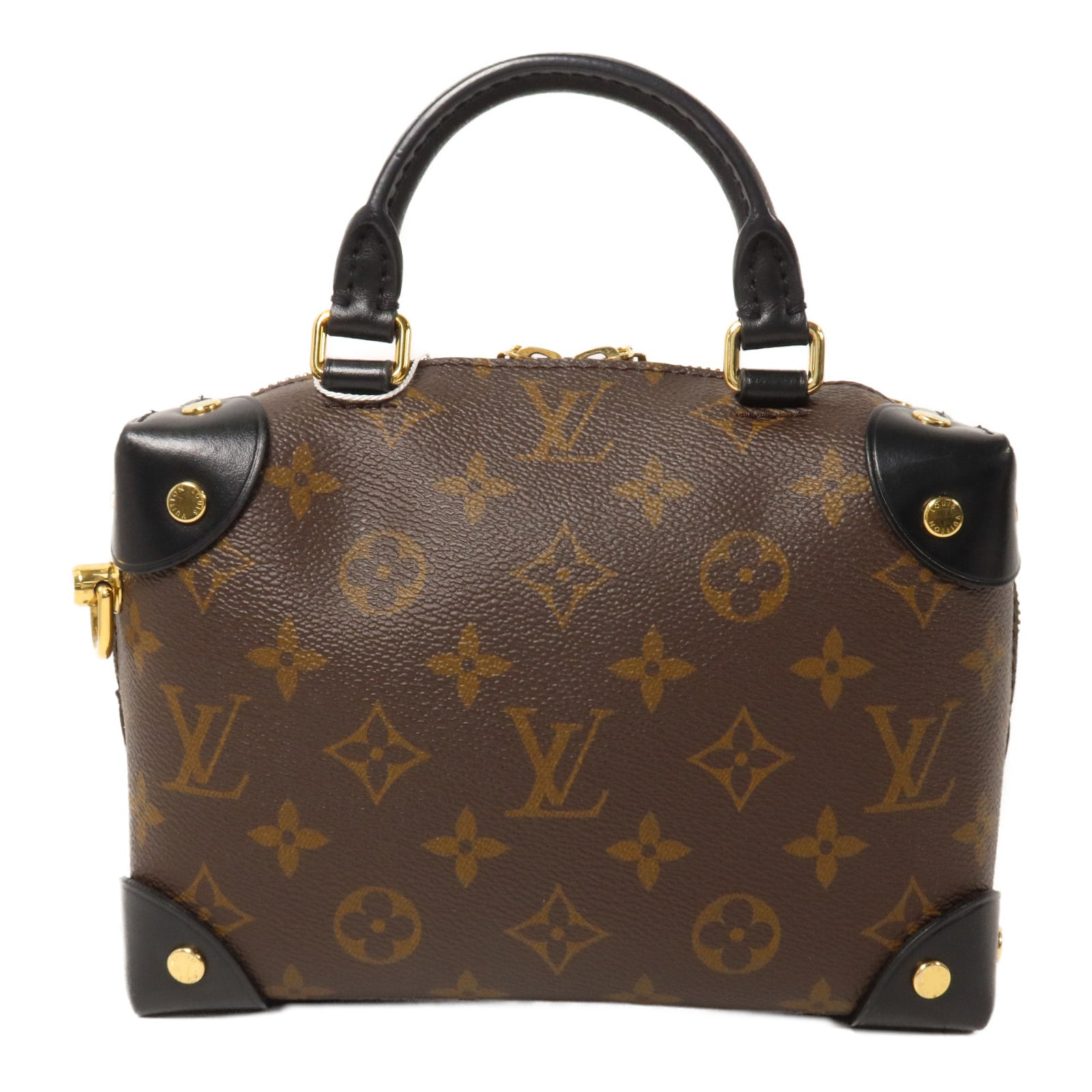 LOUIS VUITTON Monogram Petite Malle Souple鏈帶手挽肩背兩用袋