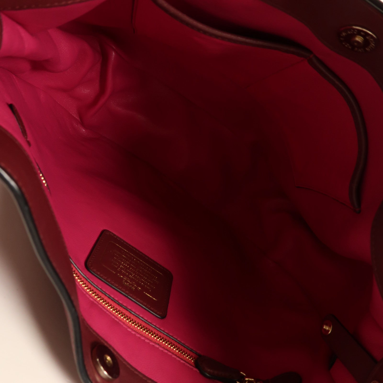 COACH 牛皮皮革2 Way Shoulder金扣手挽肩背兩用袋