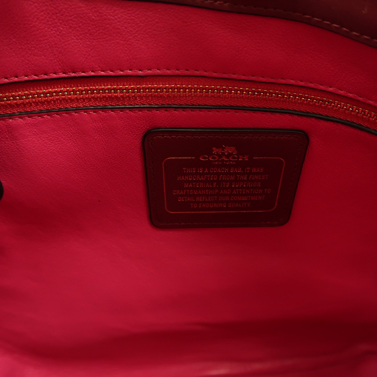 COACH 牛皮皮革2 Way Shoulder金扣手挽肩背兩用袋