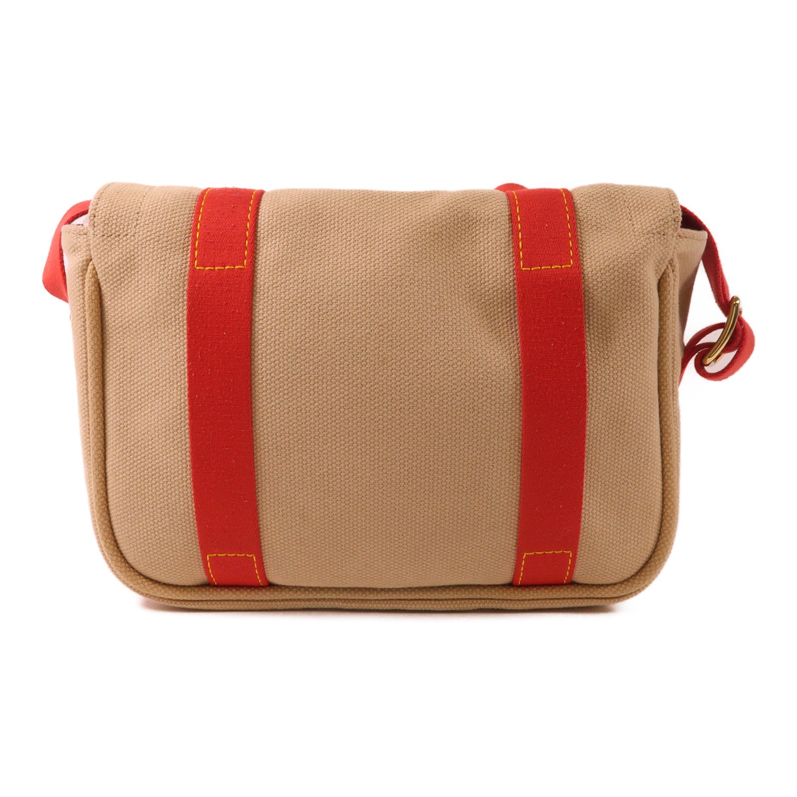 LOUIS VUITTON 帆布Antigua Besace PM金扣肩背袋