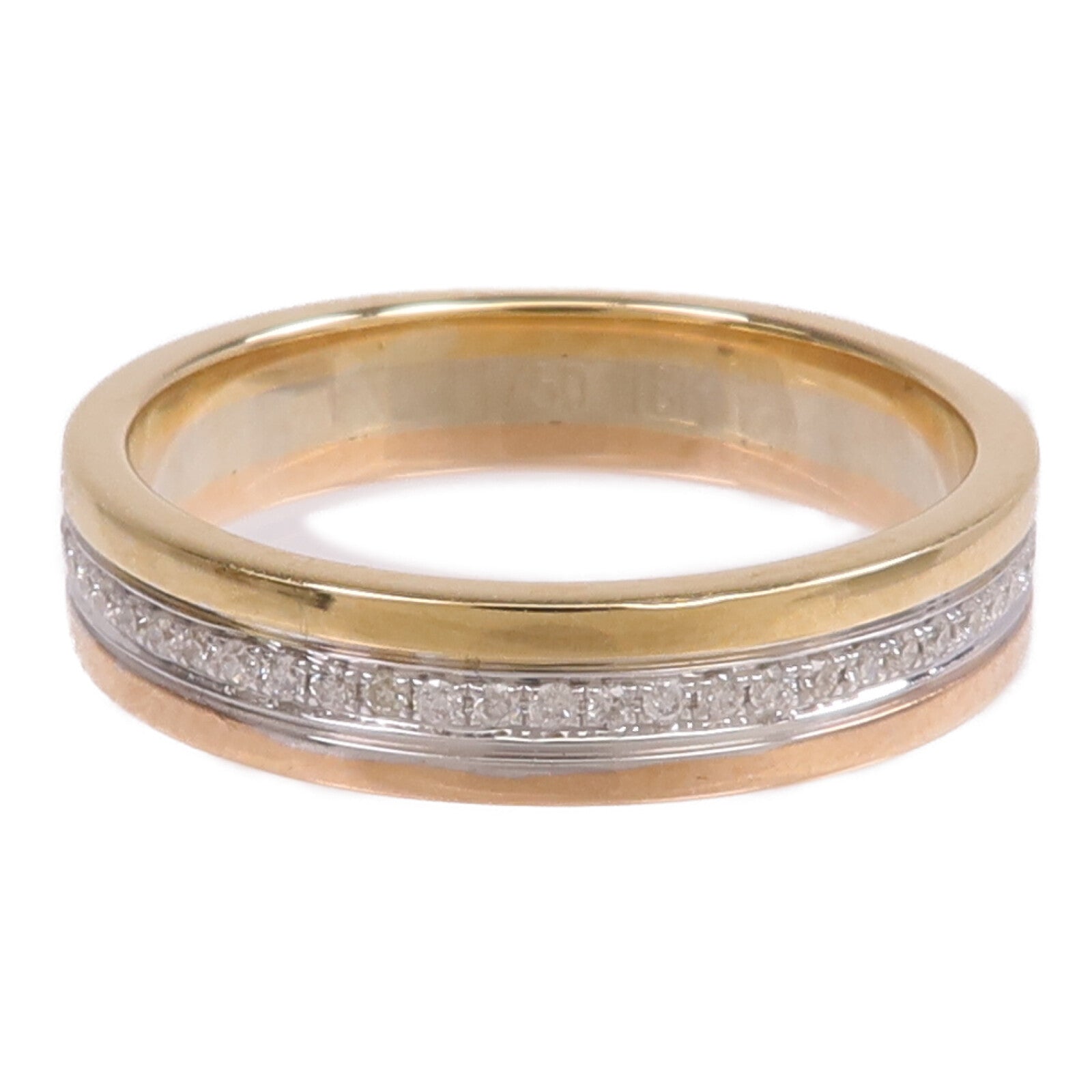 JEWELRY 【激減優惠】18K黃金/白金/玫瑰金Ring鑽石戒指US#8