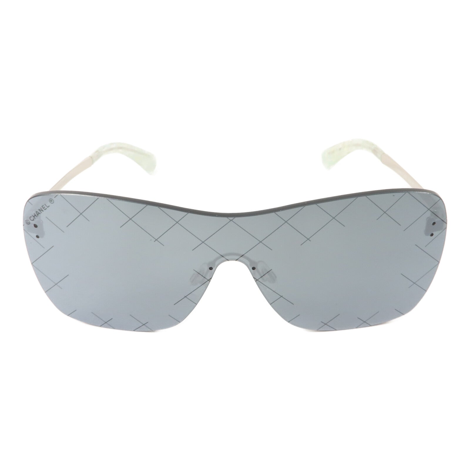 CHANEL PVC/金屬Runway Shield Sunglass太陽眼鏡