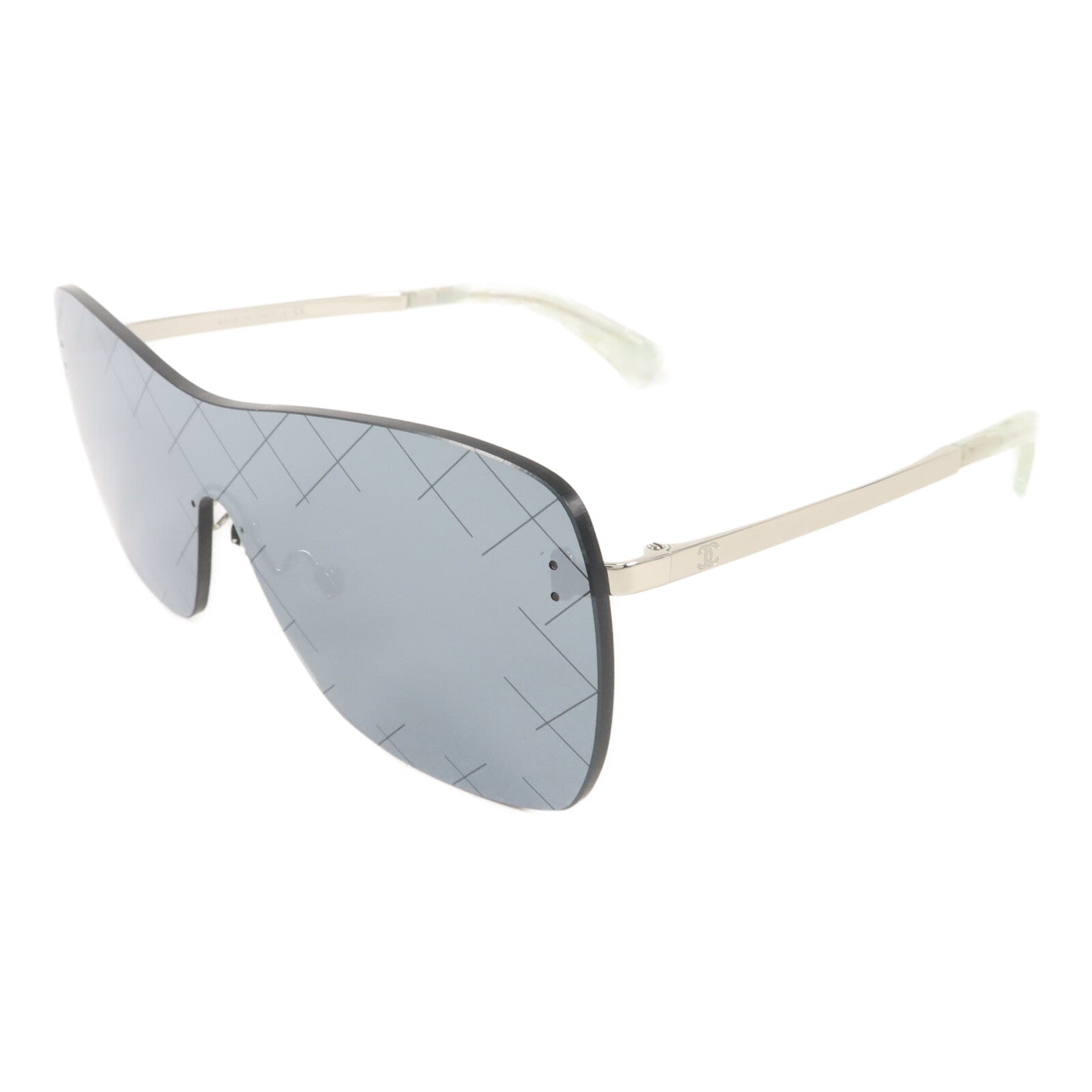 CHANEL PVC/金屬Runway Shield Sunglass太陽眼鏡