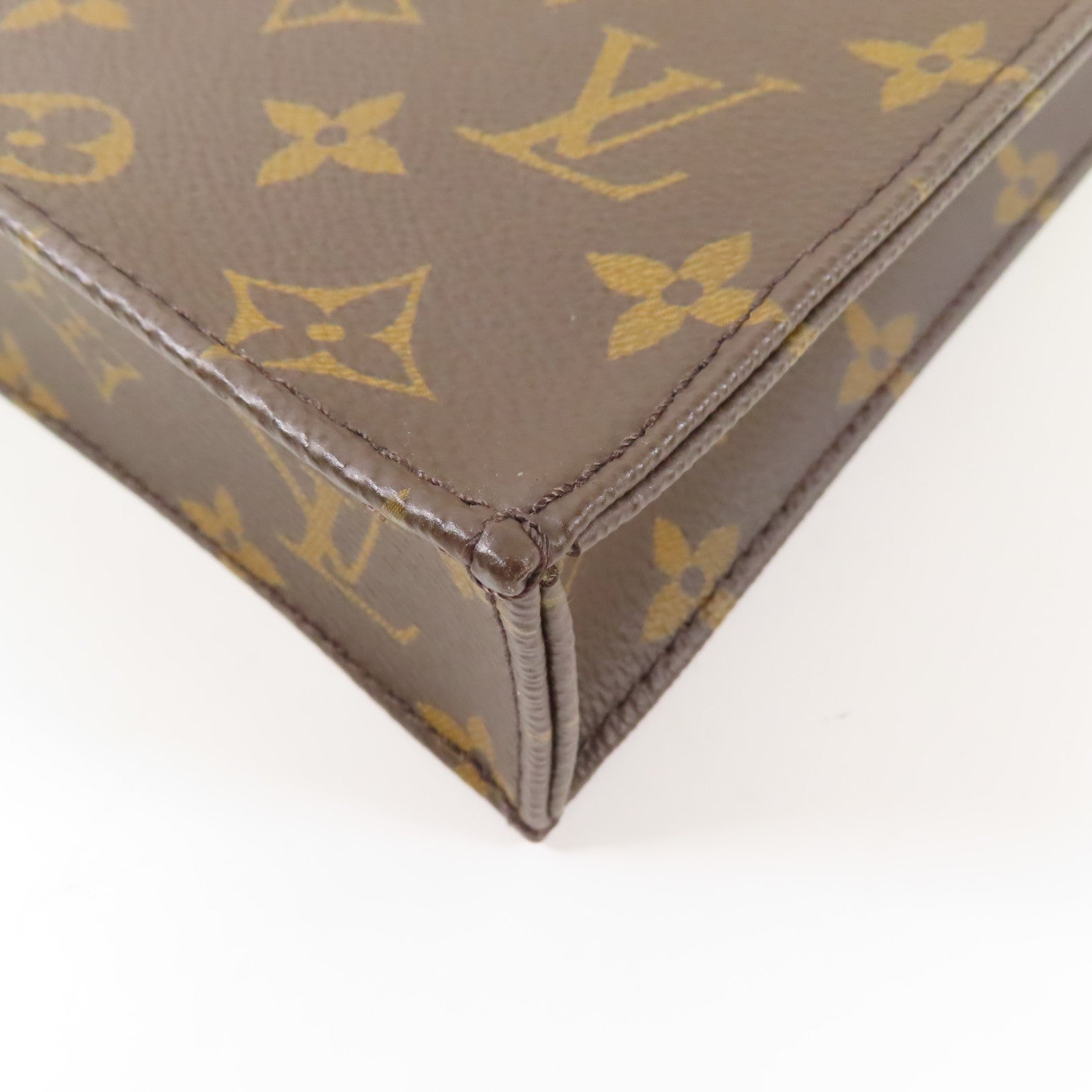 LOUIS VUITTON 【激減優惠】Monogram Petit Sac Plat金扣手挽肩背兩用袋
