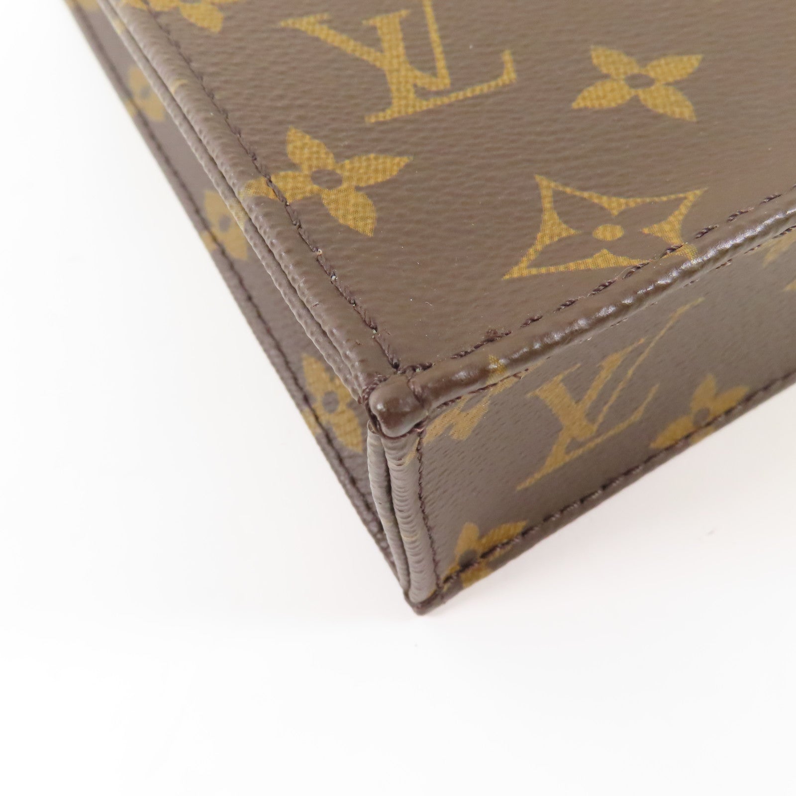 LOUIS VUITTON 【激減優惠】Monogram Petit Sac Plat金扣手挽肩背兩用袋