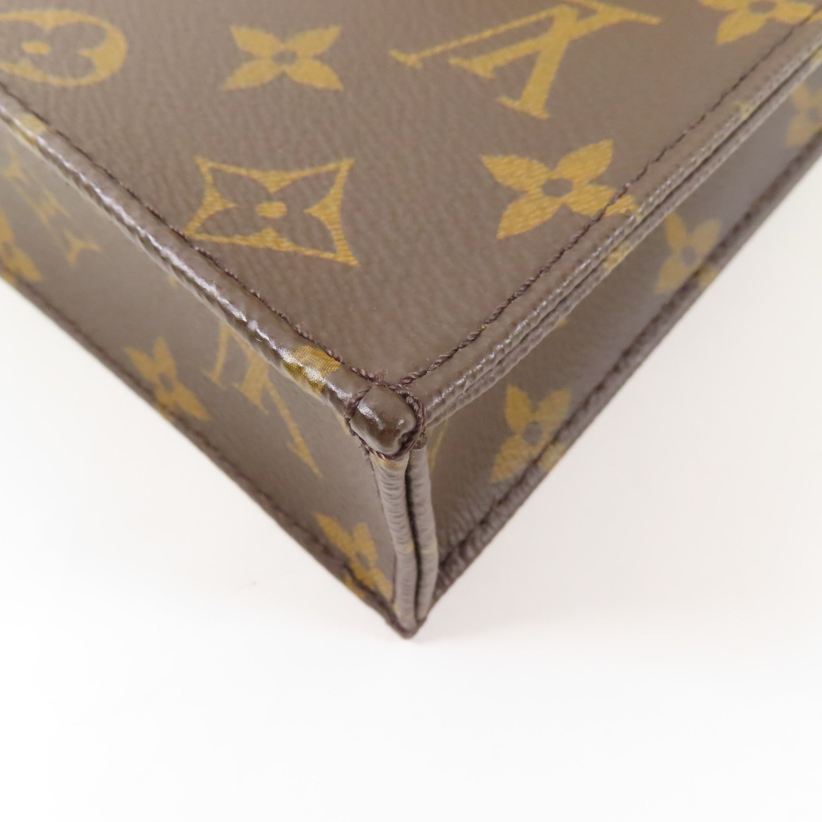 LOUIS VUITTON 【激減優惠】Monogram Petit Sac Plat金扣手挽肩背兩用袋