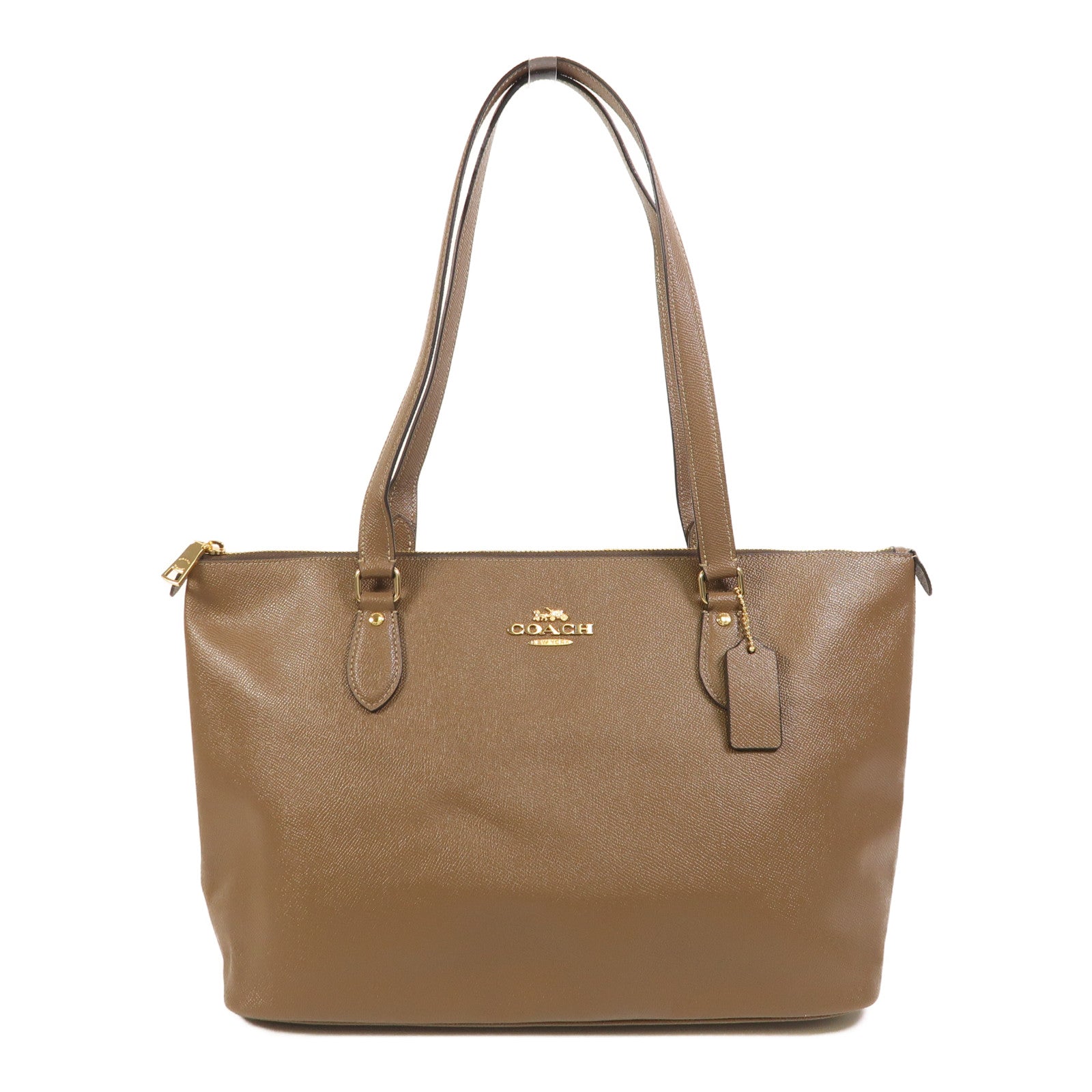 COACH 牛皮皮革Gallery Tote Bag金扣肩背袋