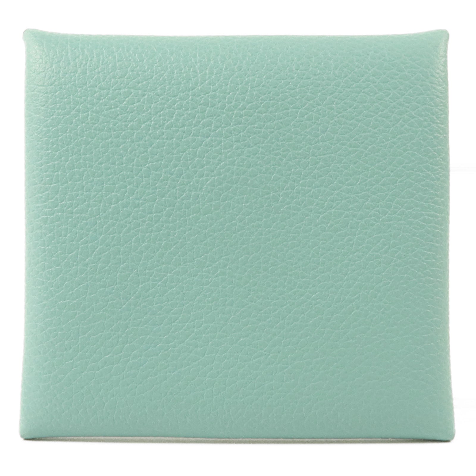 HERMES Evercolor皮革Bastia Change Purse零錢包Bleu Atoll
