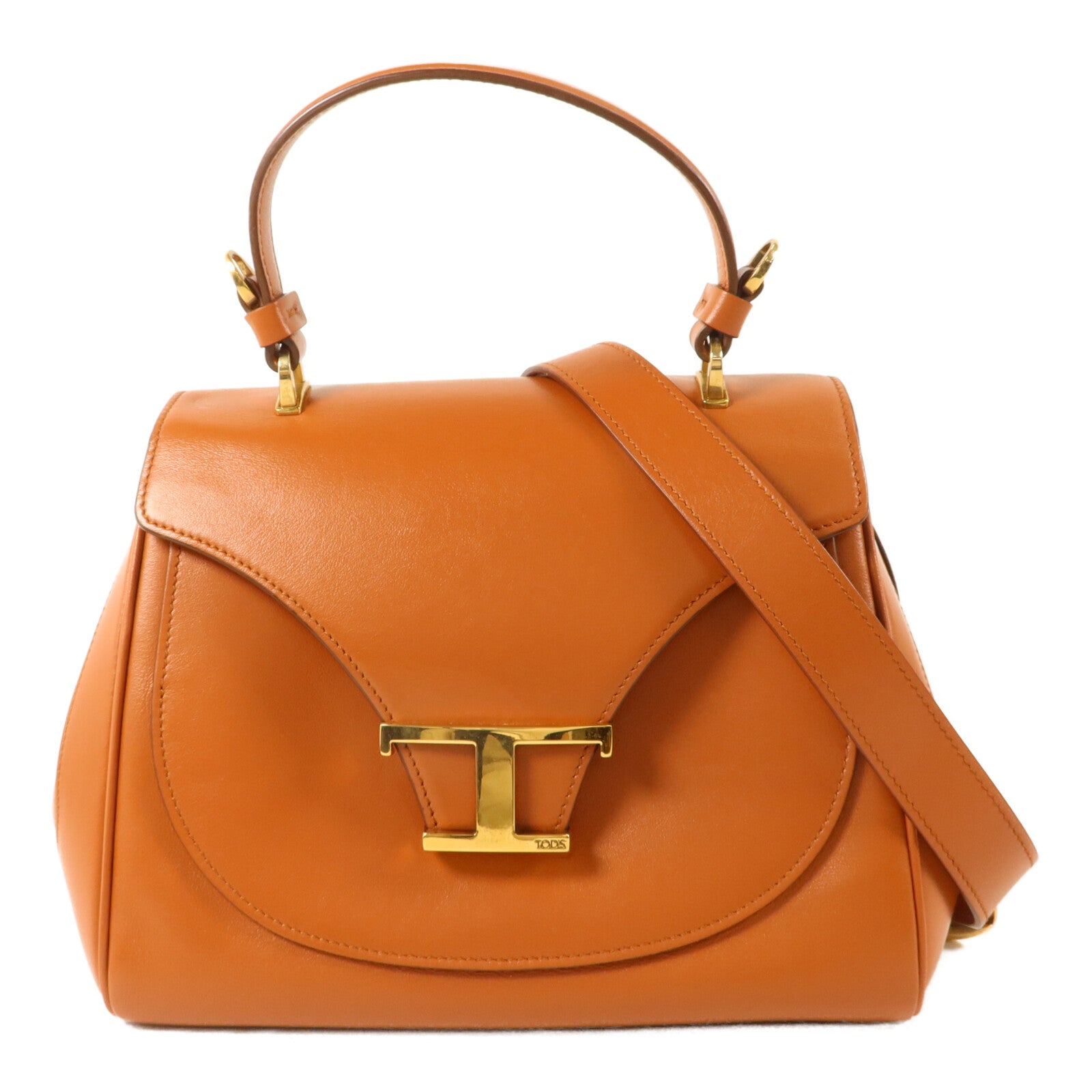 TOD'S 牛皮皮革T Timeless手挽肩背兩用袋