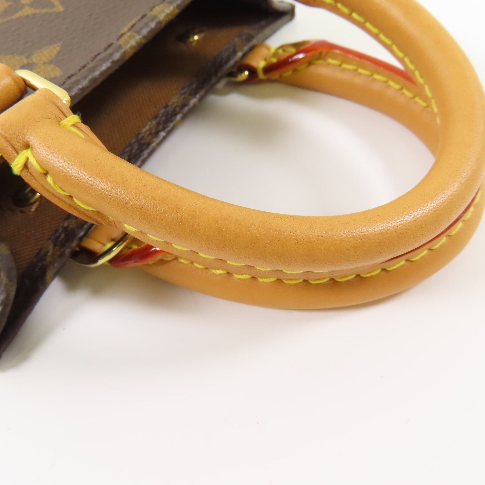 LOUIS VUITTON 【激減優惠】Monogram Petit Sac Plat金扣手挽肩背兩用袋