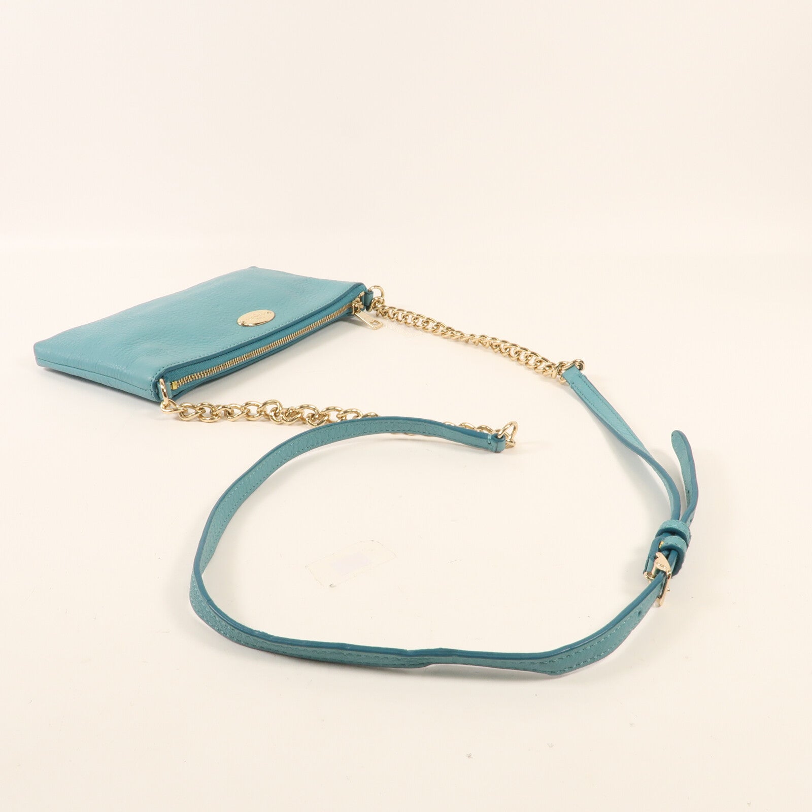 COACH 牛皮皮革Shoulder Bag金扣肩背袋