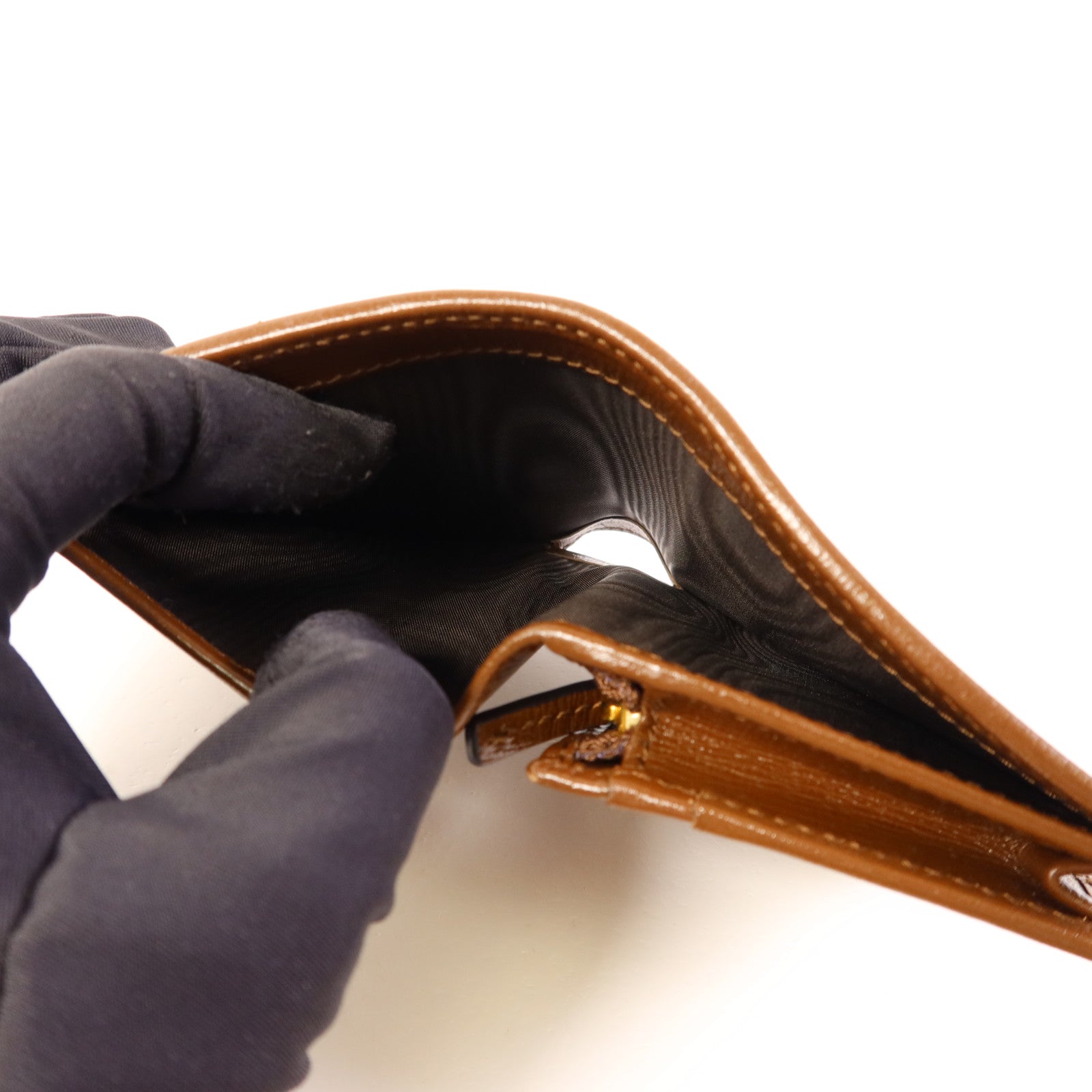 GUCCI 塗層帆布Horsebit 1955 Bifold Wallet金扣錢包