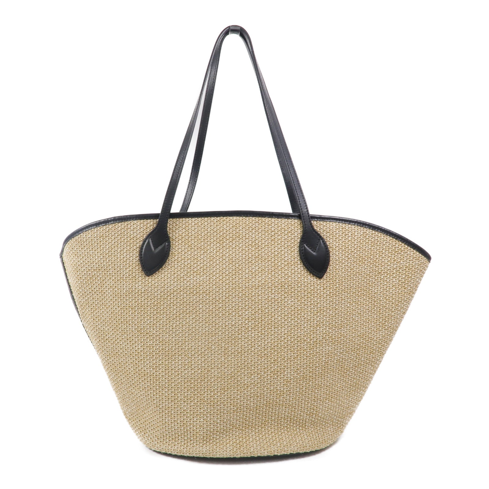 LOUIS VUITTON Raffia Saint-Jacques Knit Tote Bag肩背袋