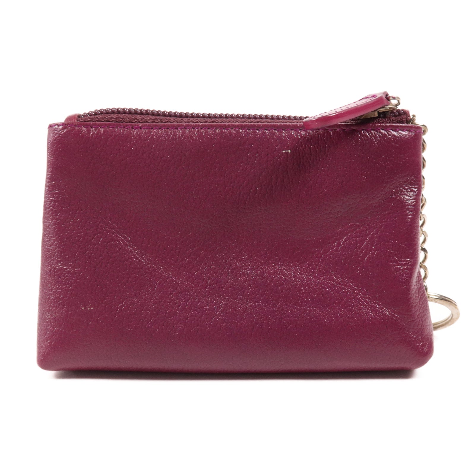 CHANEL 【萬聖節商品】皮革Coin Case銀扣零錢包