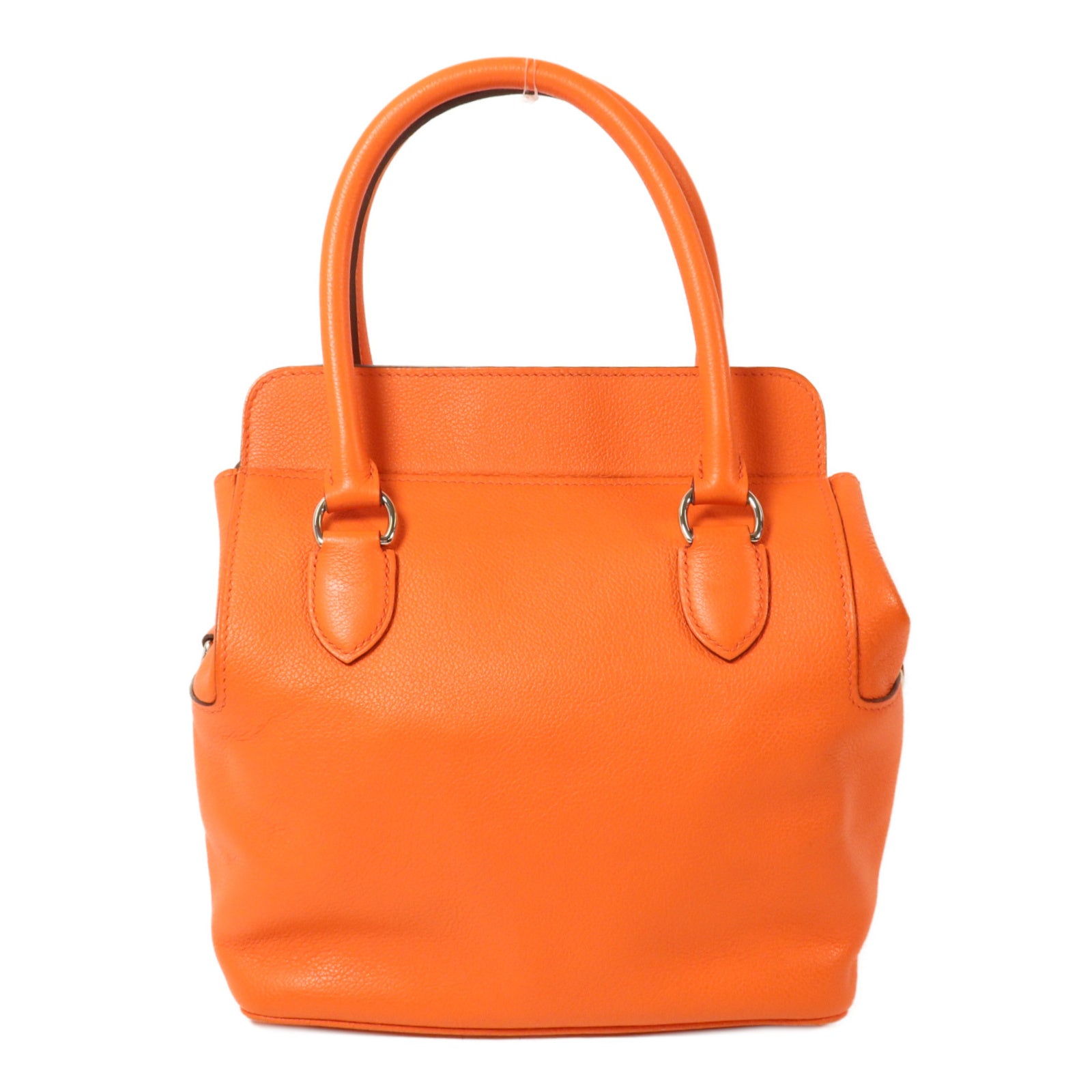 HERMES Evercolor皮革Tool Box 20手挽肩背兩用袋Orange Poppy