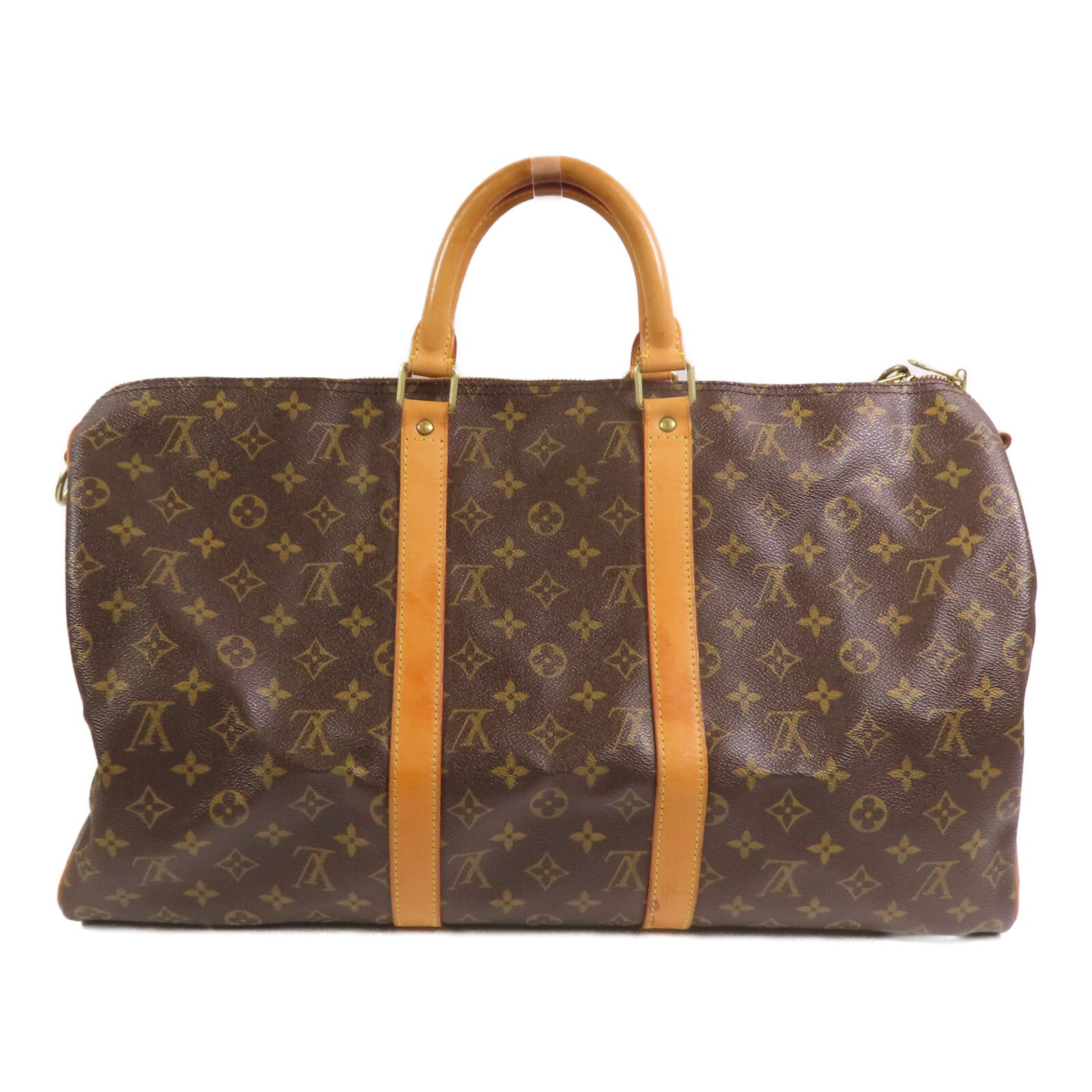 LOUIS VUITTON Monogram Keepall Bandouliere 50金扣波士頓包
