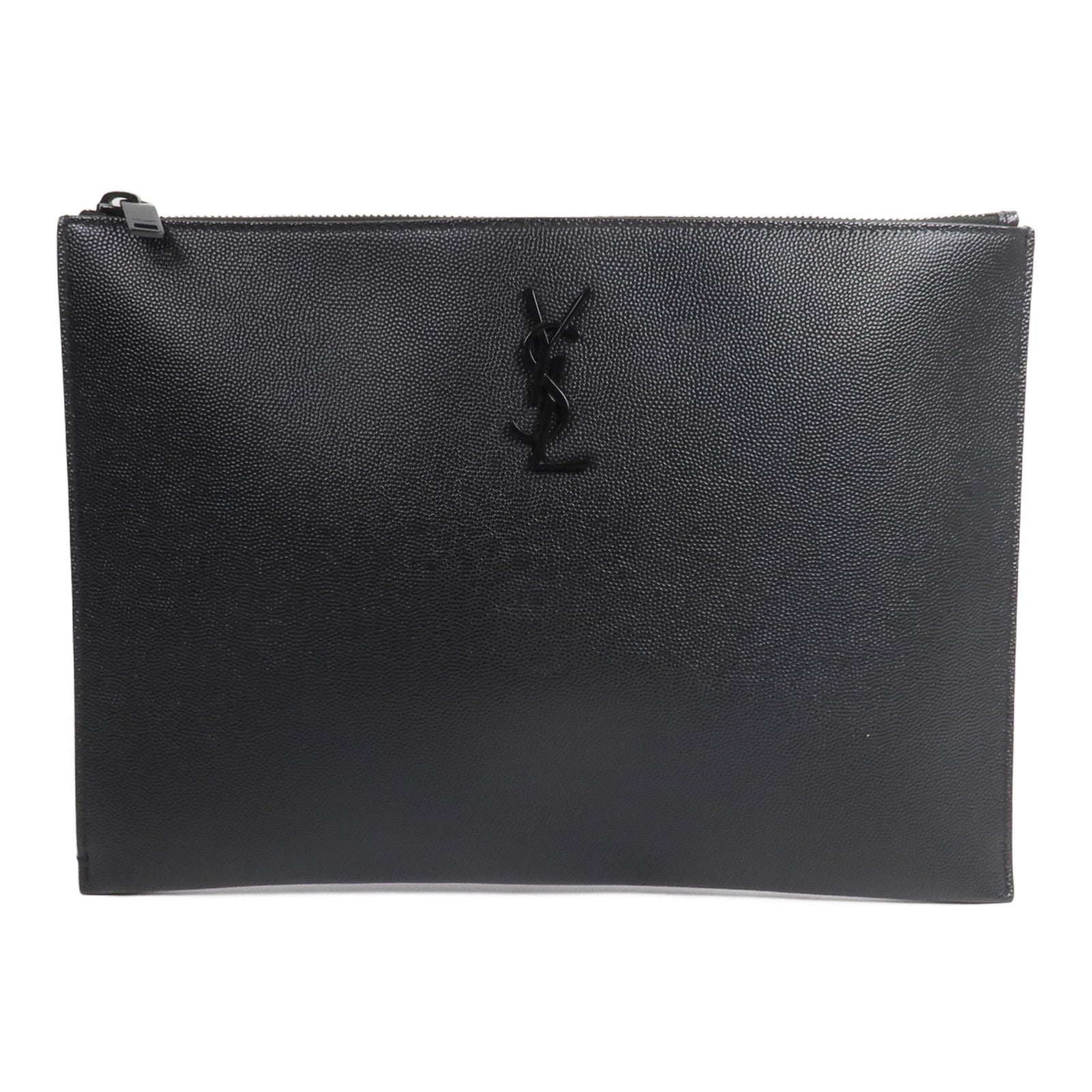 SAINT LAURENT 牛皮皮革Pouch手拿包