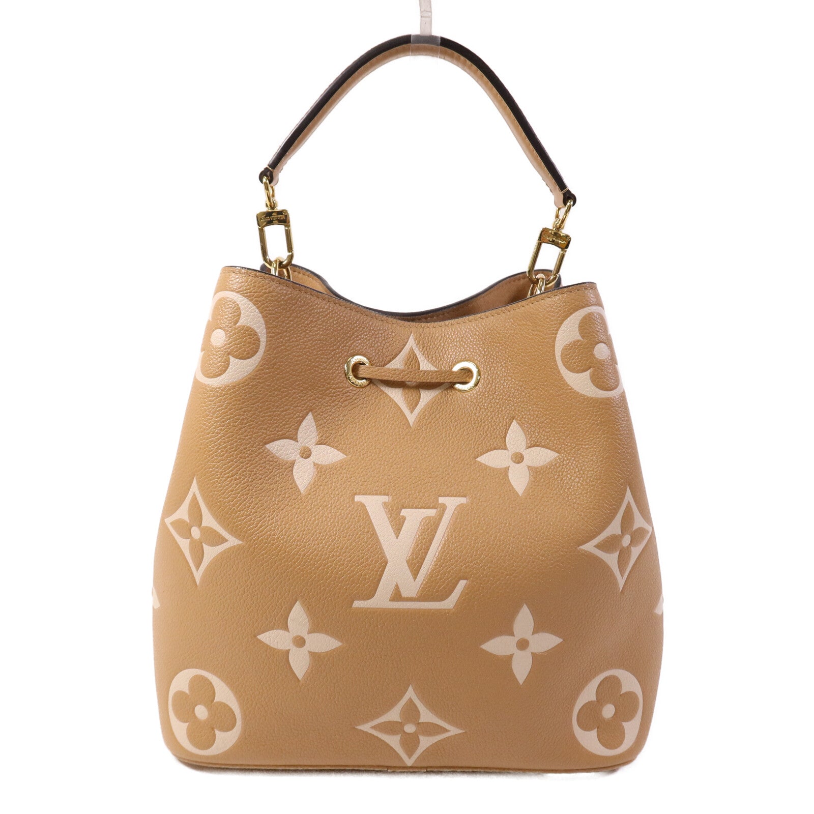 LOUIS VUITTON Monogram Empreinte Neo Noe金扣手挽帥背兩用袋