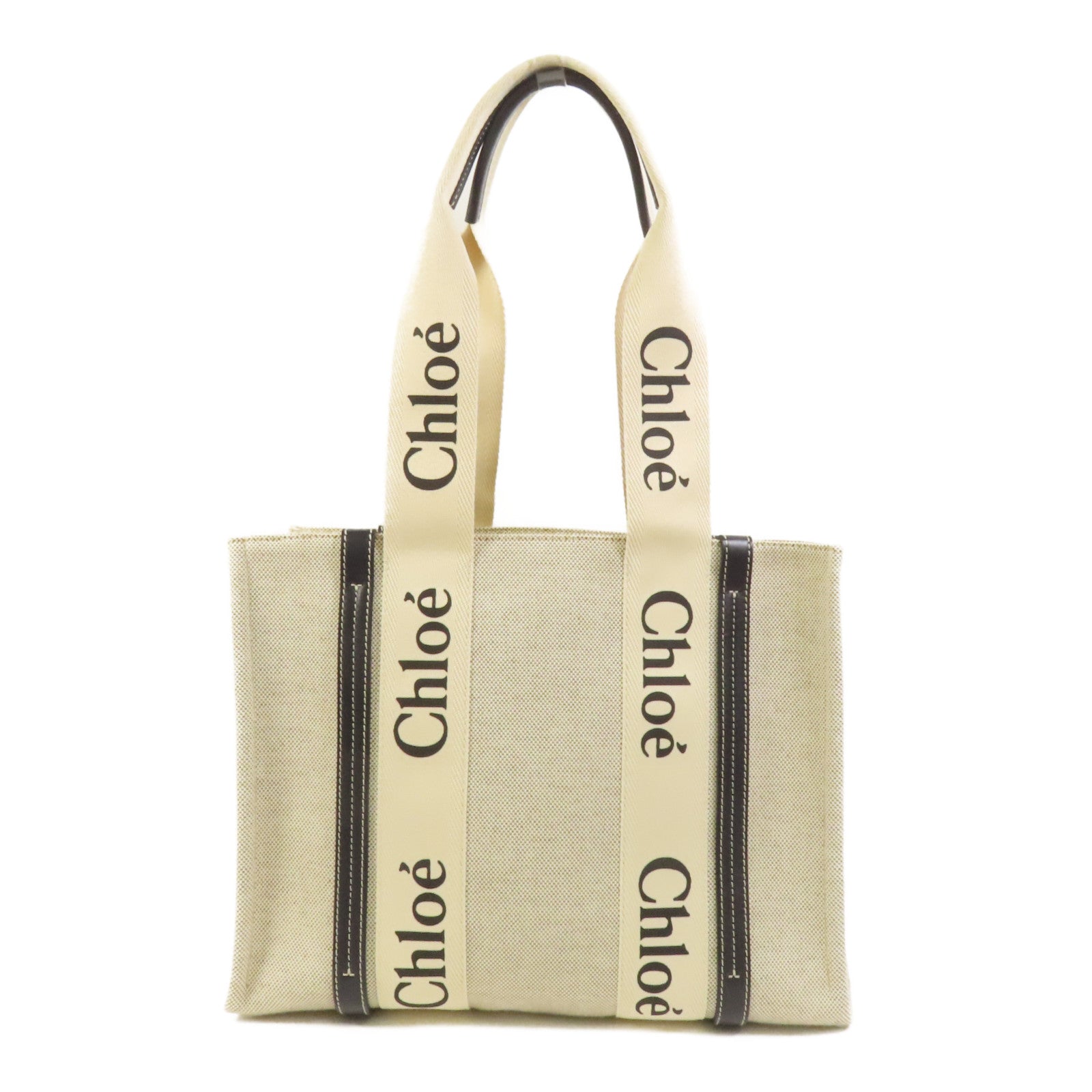 Chloe 帆布Woody Tote手挽袋