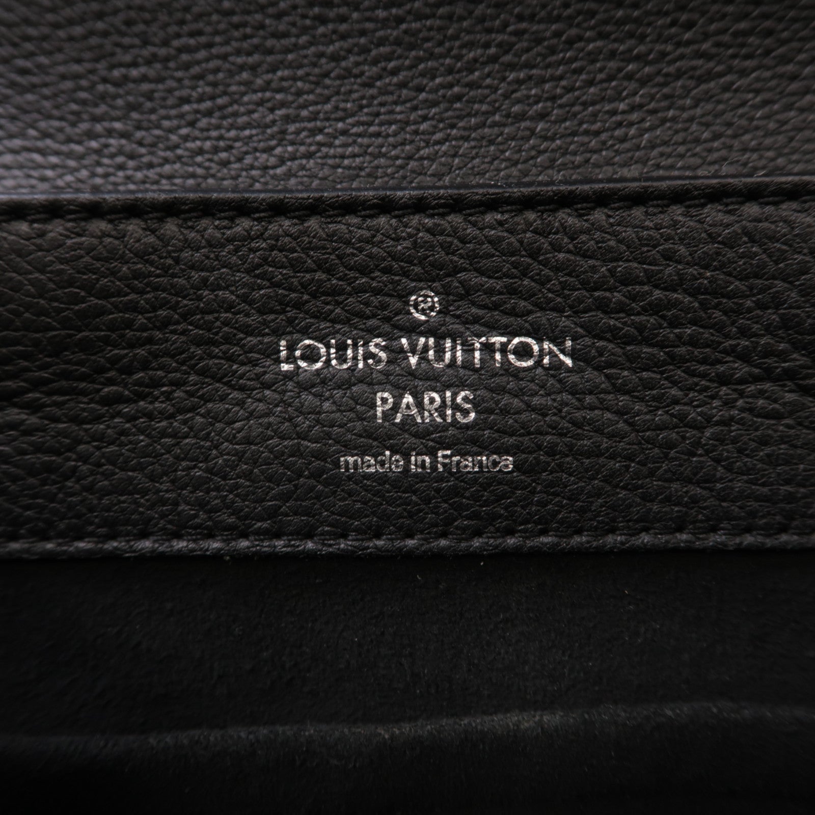 LOUIS VUITTON LV SHW Lock Me Backpack M41815 Calfskin Leather Black Noir