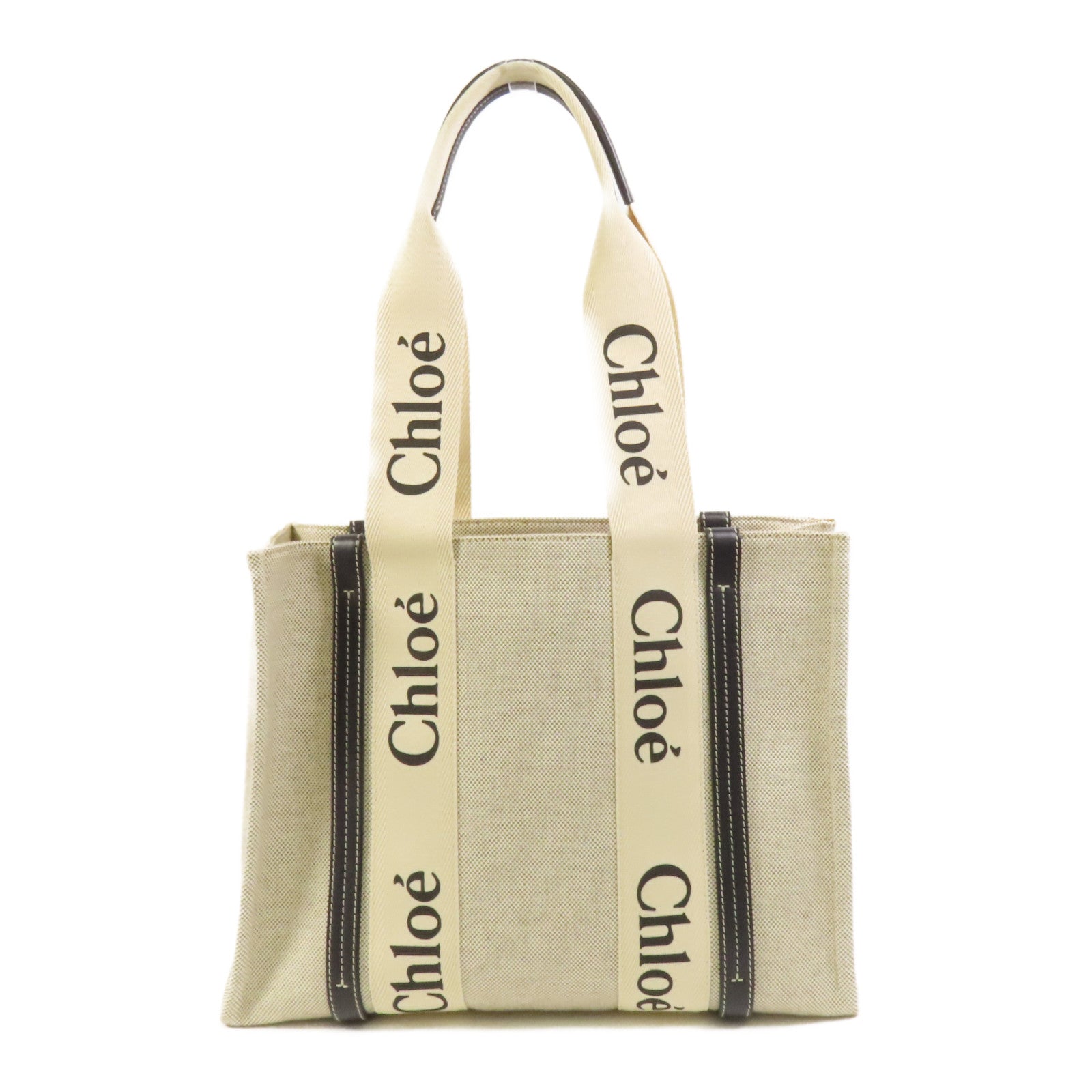 Chloe 帆布Woody Tote手挽袋