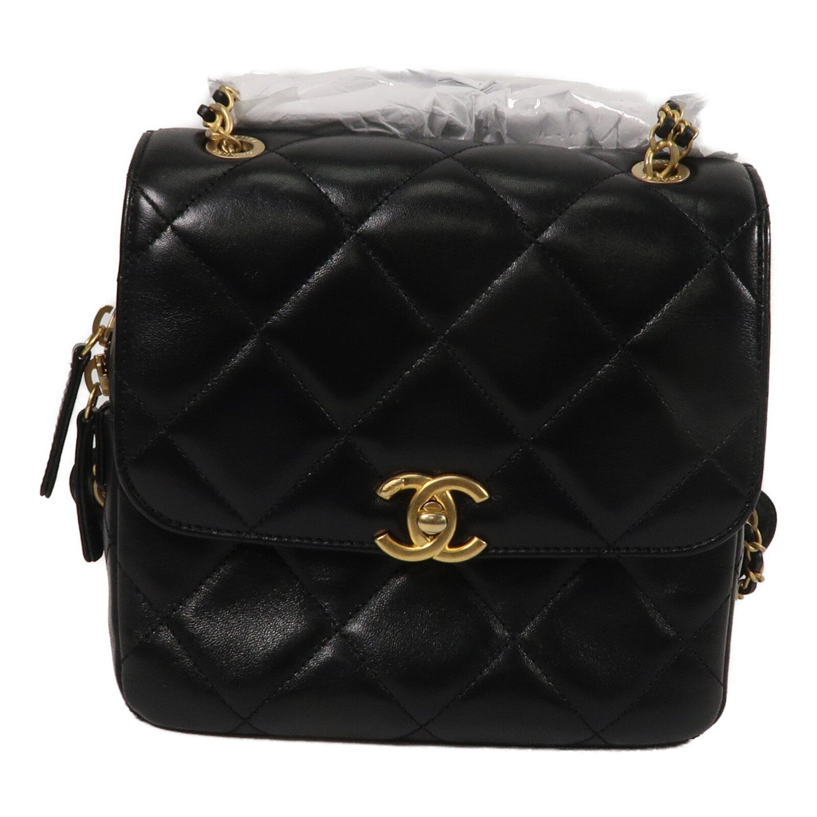 CHANEL 羊皮皮革Backpack背包