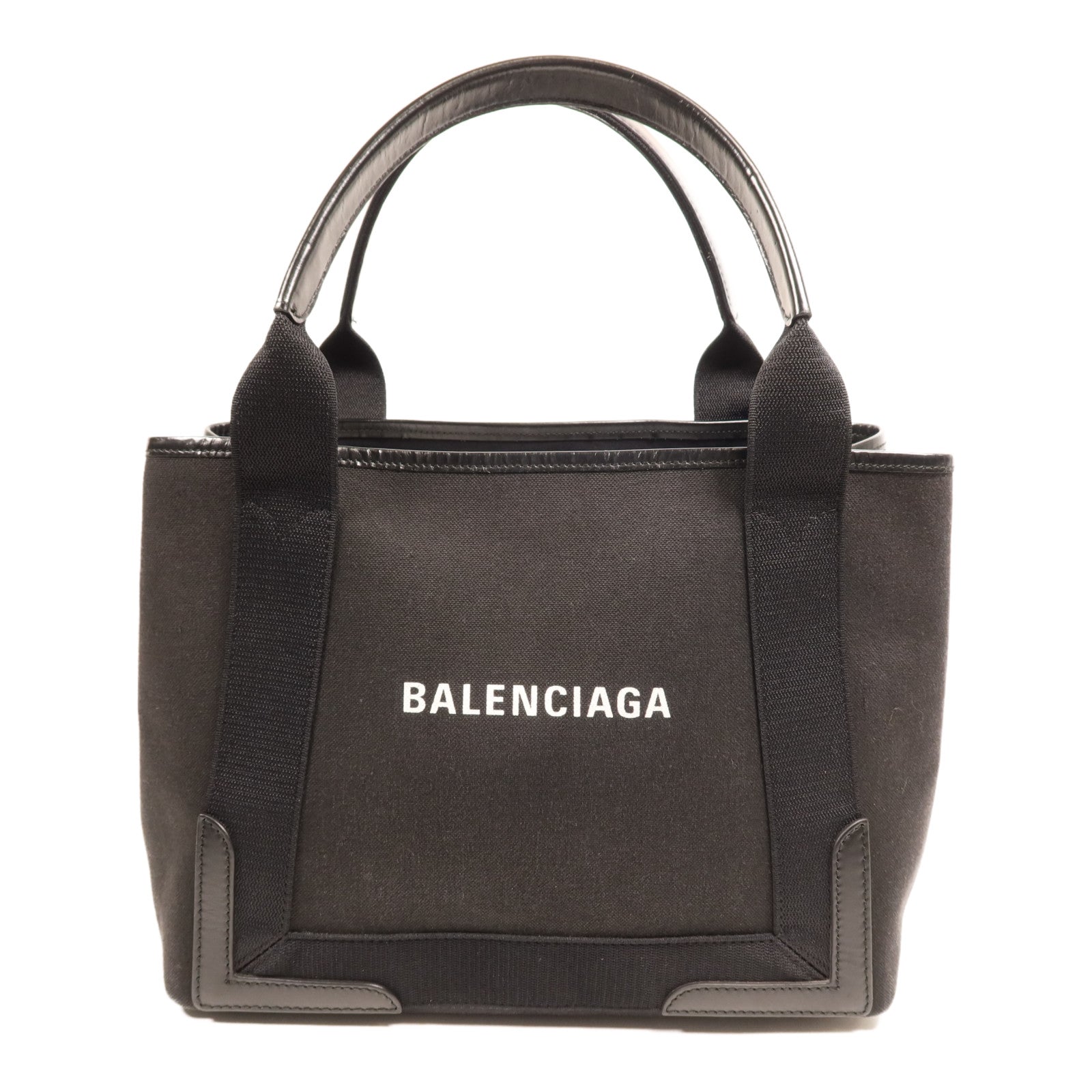 BALENCIAGA 帆布Tote Bag銀扣手挽袋