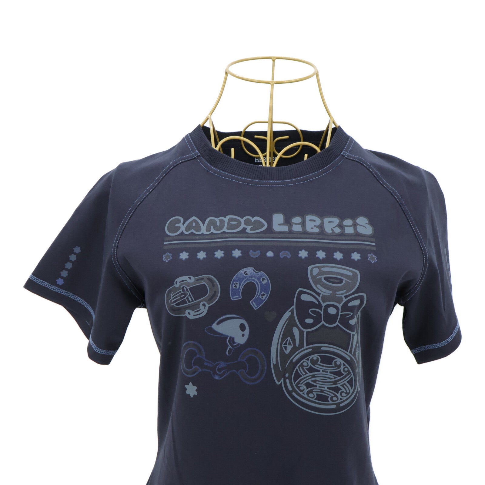 HERMES Candy Libris Graphic Print T-shirt上衣