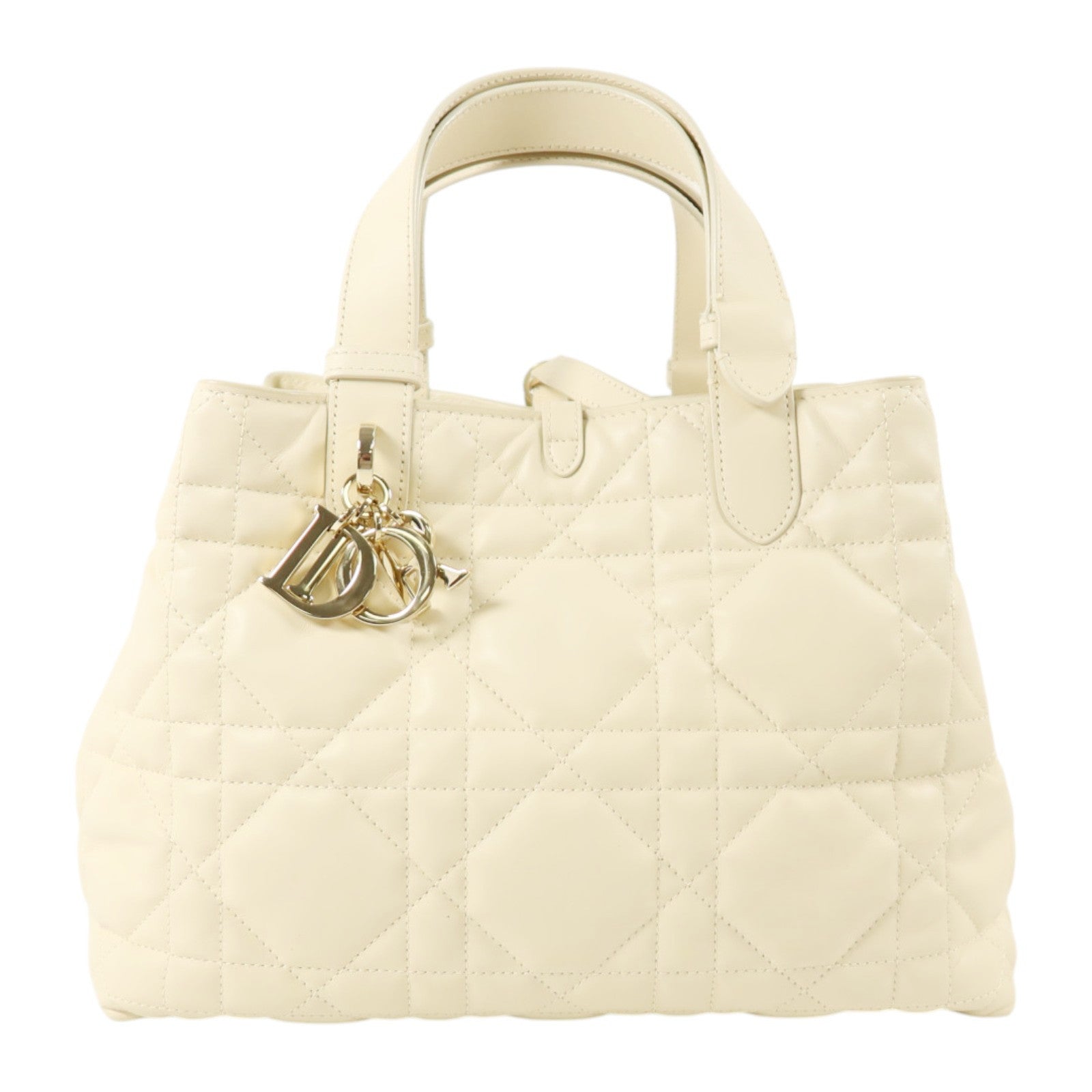 Dior 牛皮皮革Medium Dior Toujours金扣手挽袋