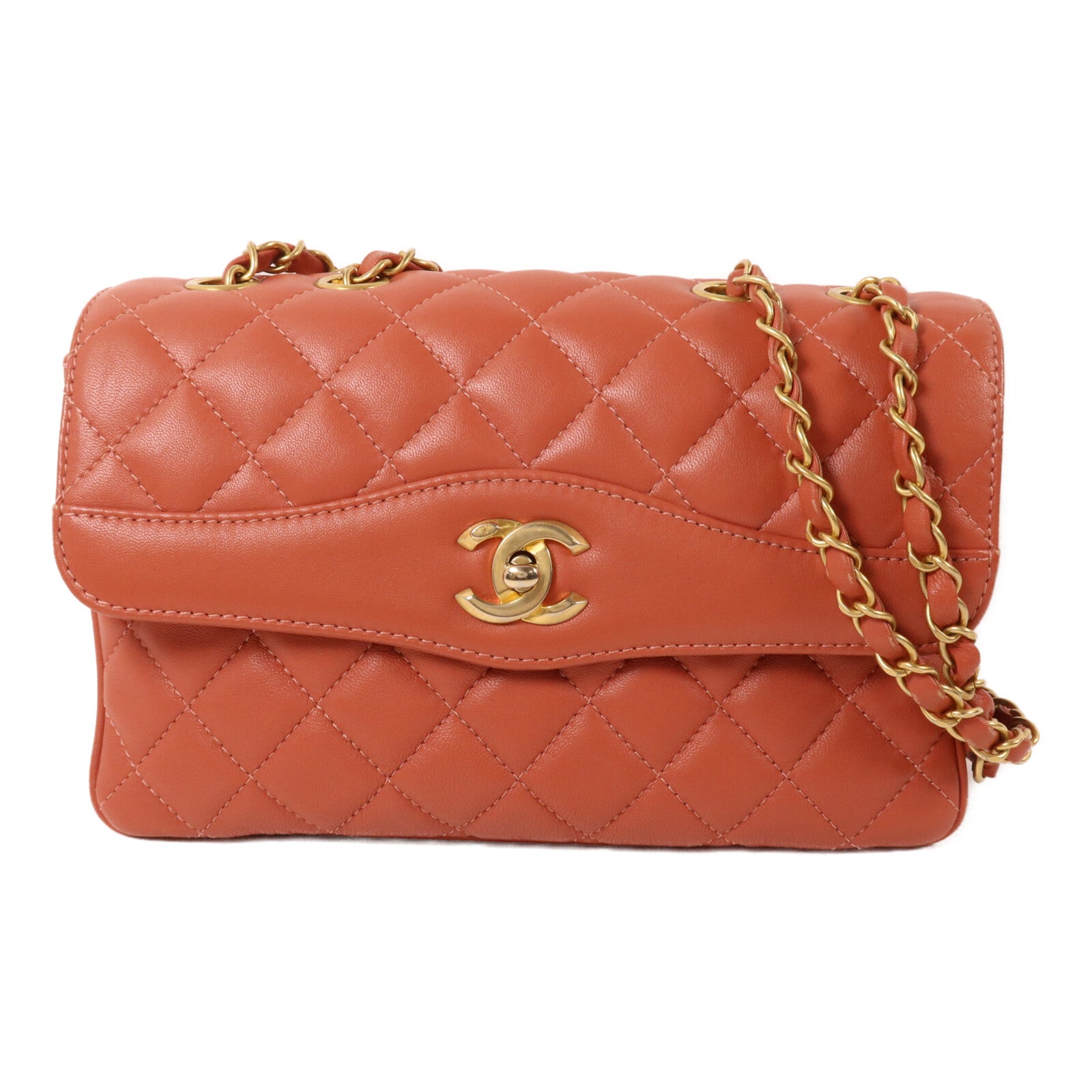 CHANEL 羊皮皮革Chain Shoulder鏈帶肩背袋