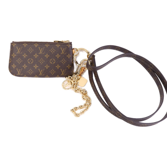LOUIS VUITTON Monogram Phone Holder金扣手拿包