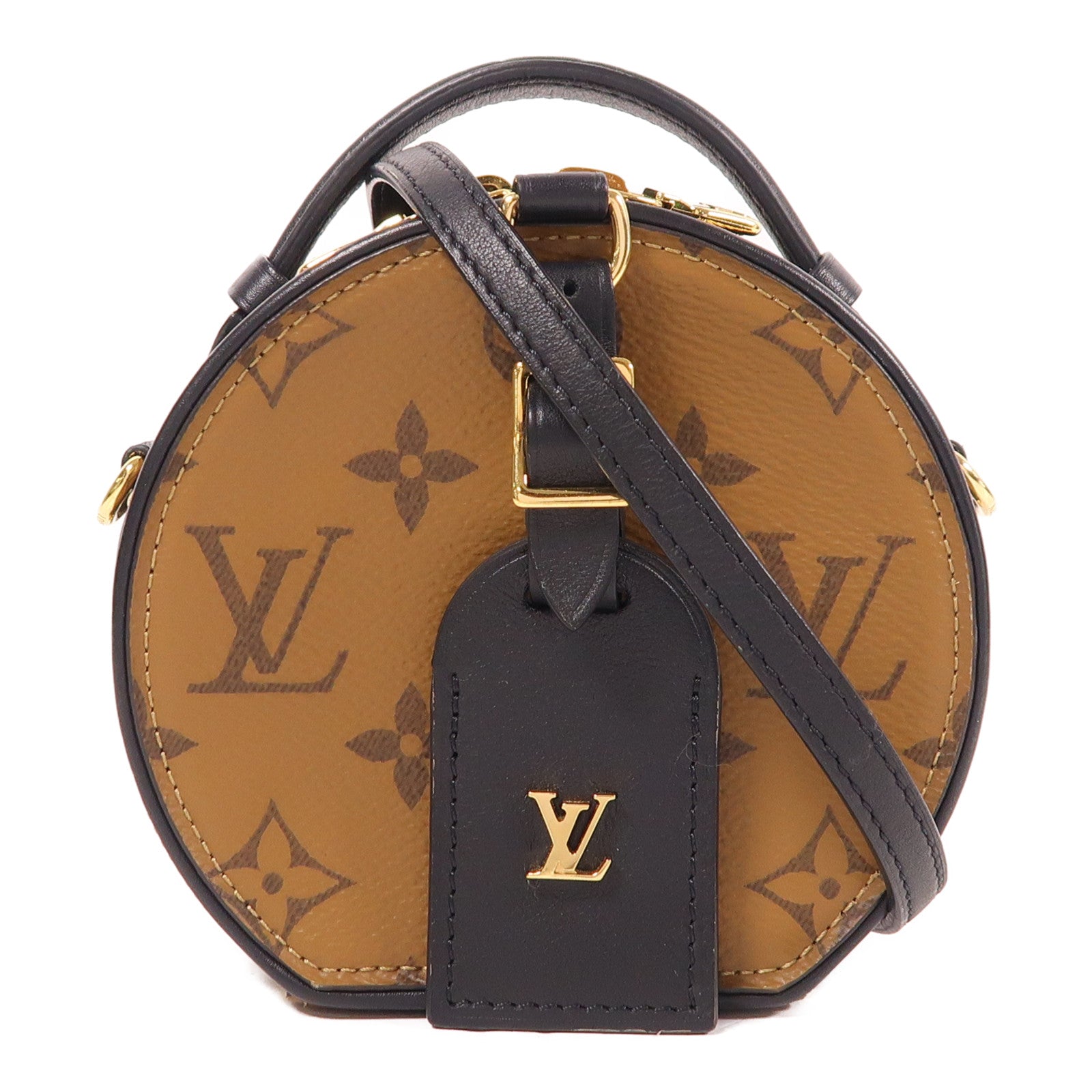 LOUIS VUITTON LV GHW Mini Boite Chapeau 2 Way Bag M68276 Monogram Reverse