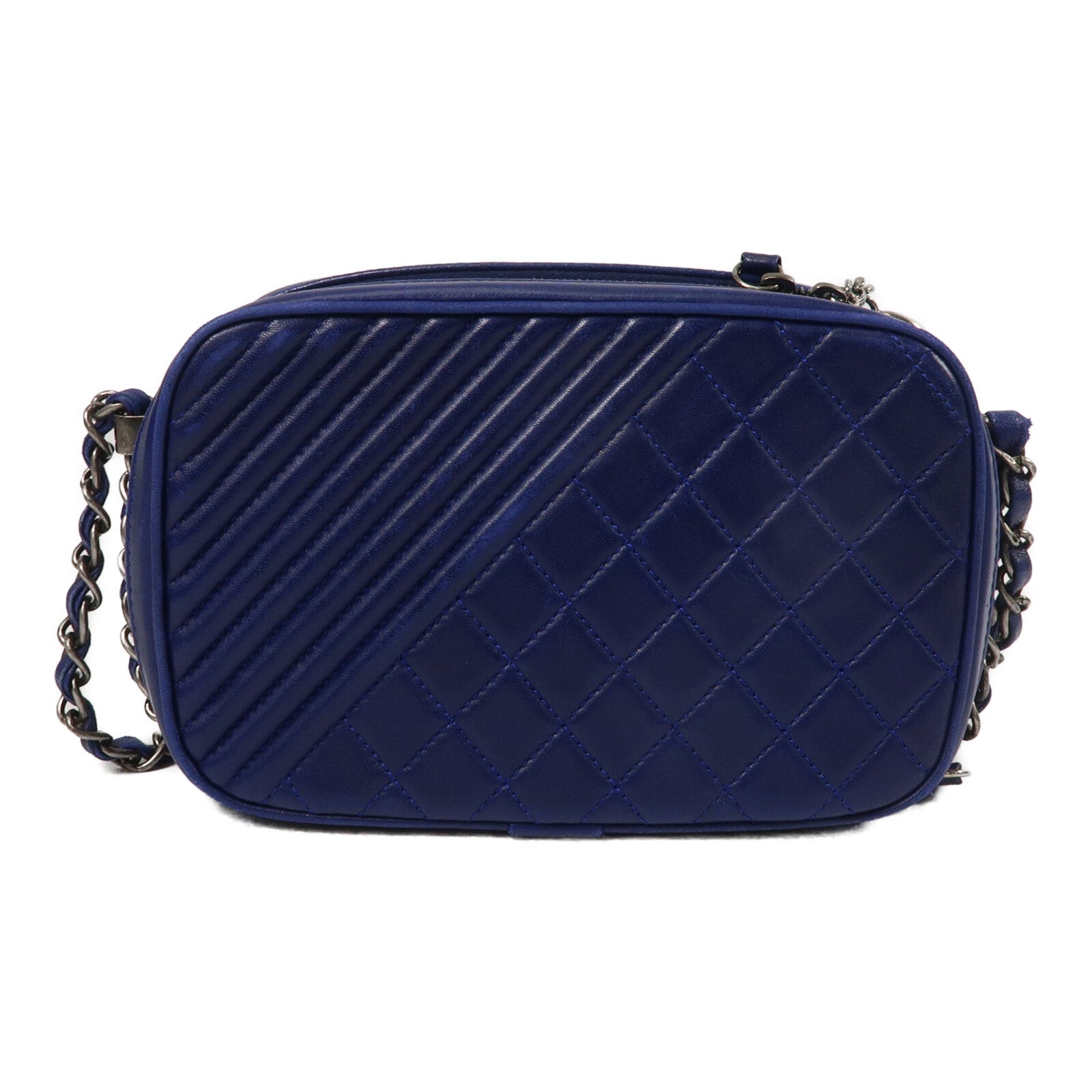 CHANEL 羊皮皮革Camera Bag鏈帶肩背袋