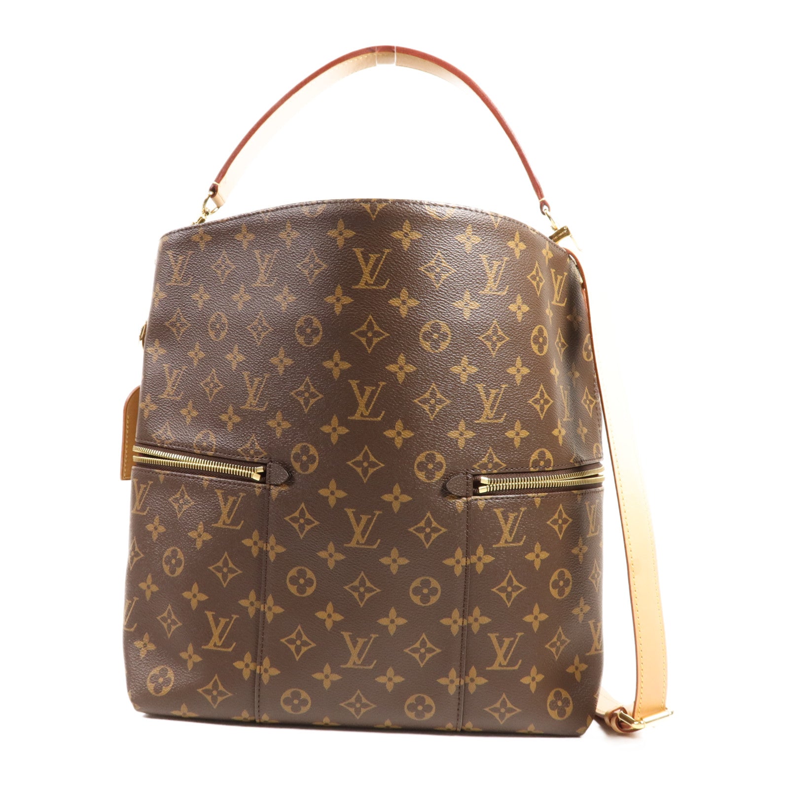LOUIS VUITTON Monogram Melie金扣手挽肩背兩用袋
