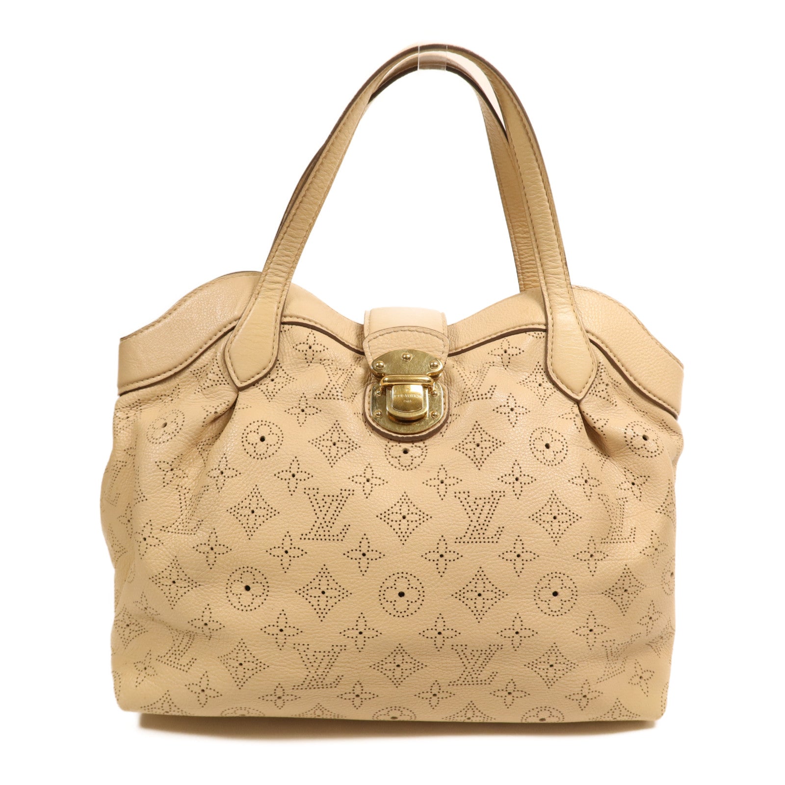 LOUIS VUITTON Mahina Seal PM金扣手挽袋