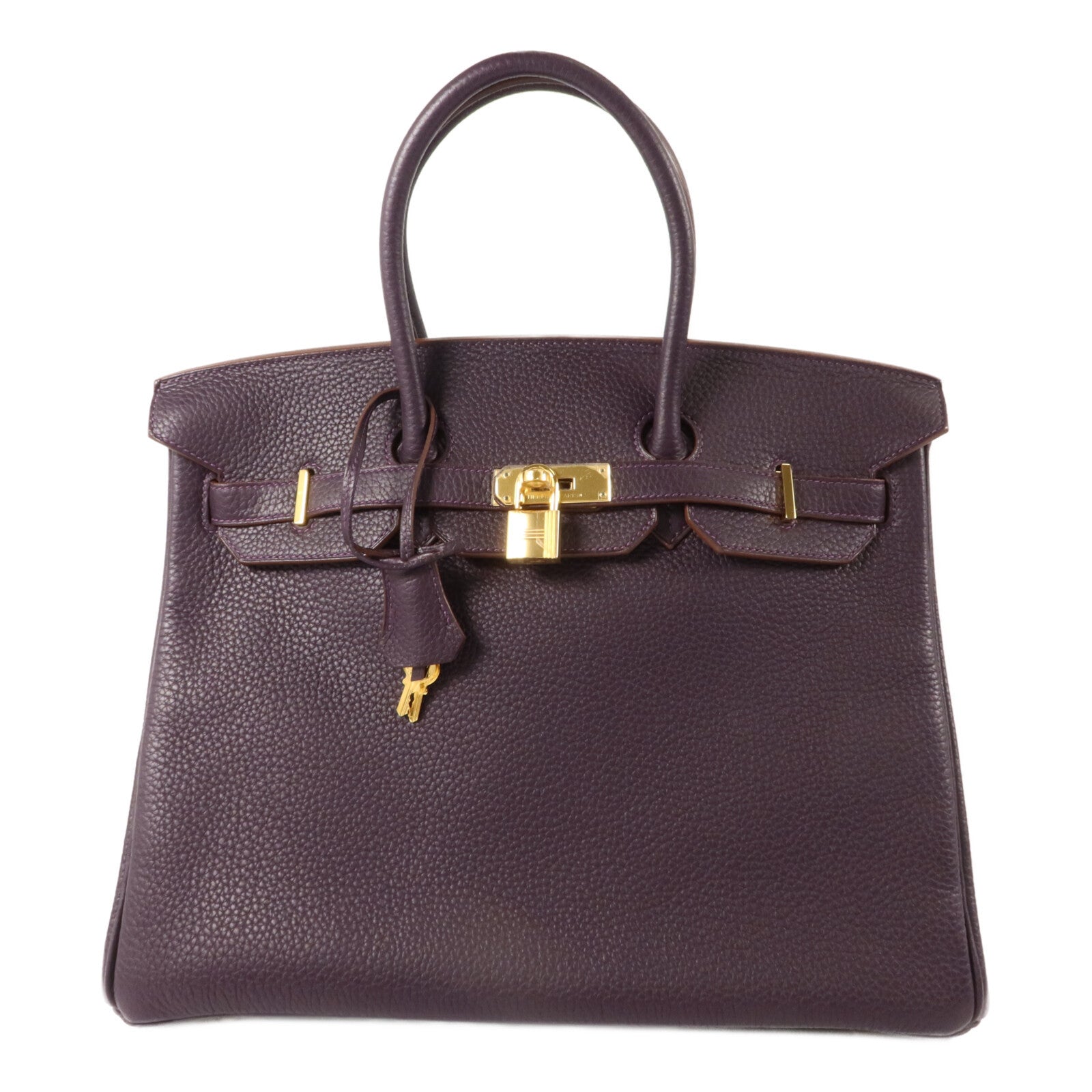 HERMES Togo皮革Birkin 35手挽袋Raisin