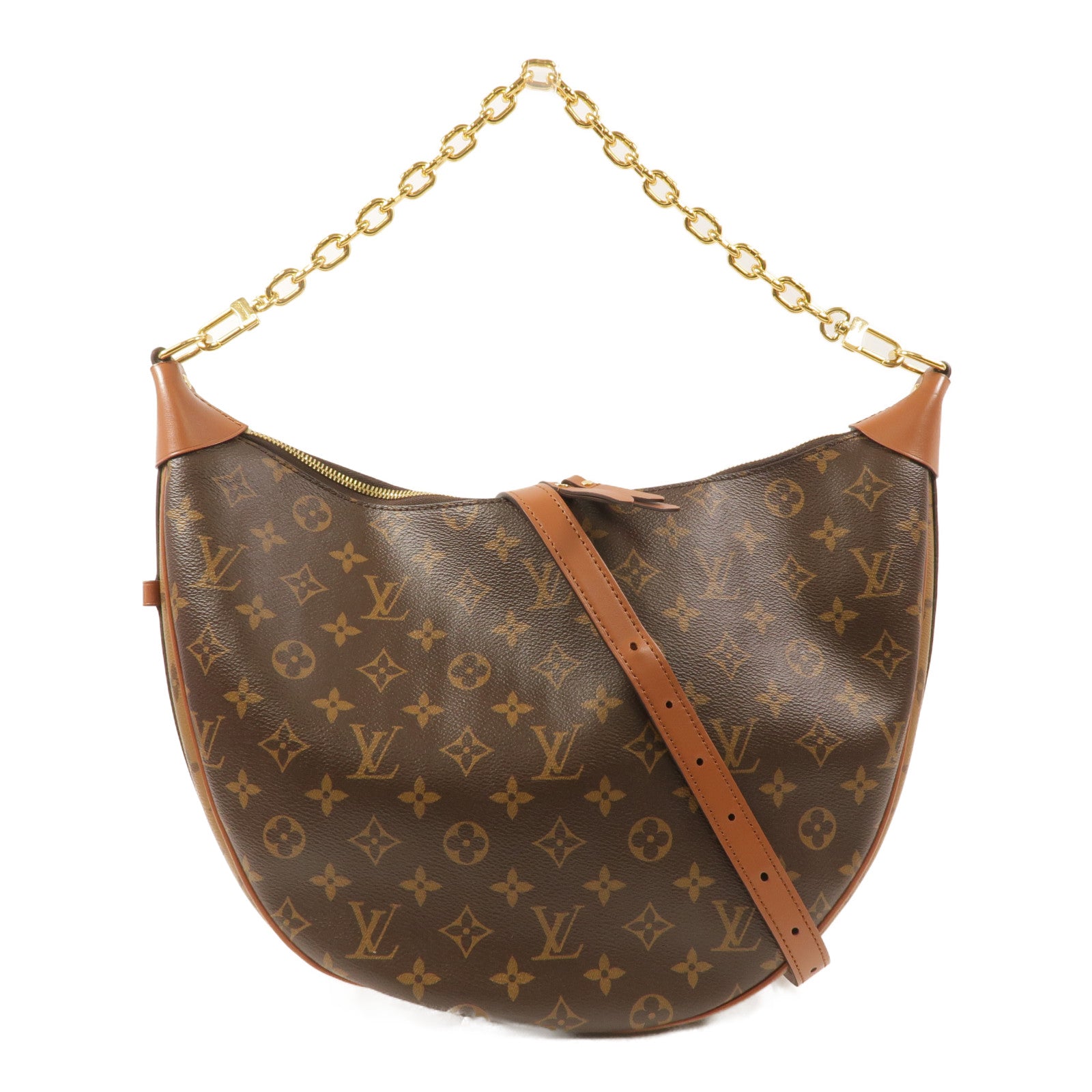 LOUIS VUITTON Monogram Reverse Loop Hobo手挽肩背兩用袋