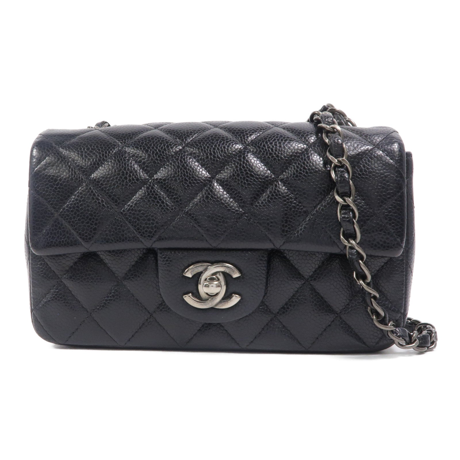 CHANEL 牛皮皮革Mini Classic 20鏈帶肩背袋