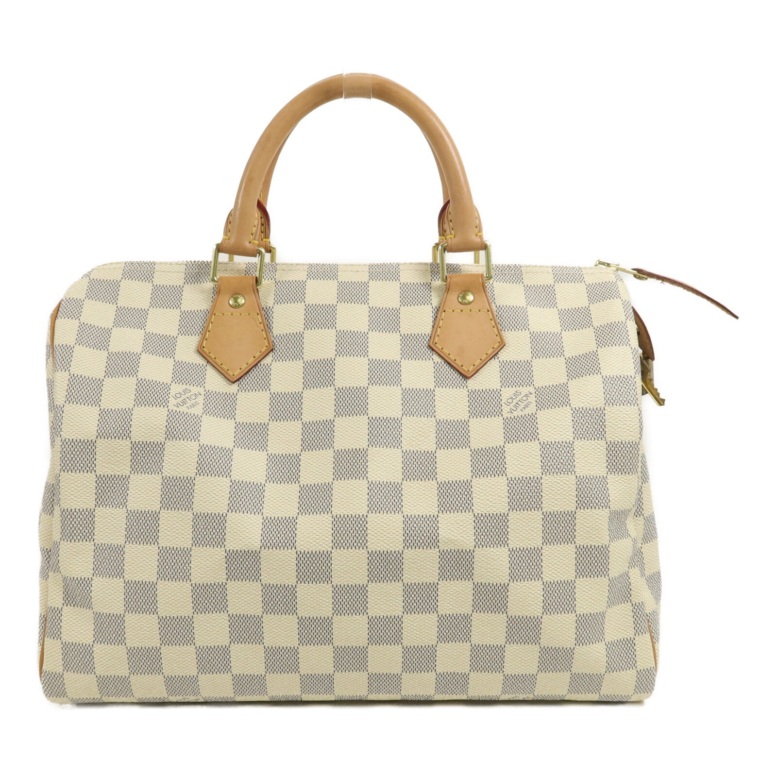 LOUIS VUITTON Damier Azur Speedy 30手挽袋