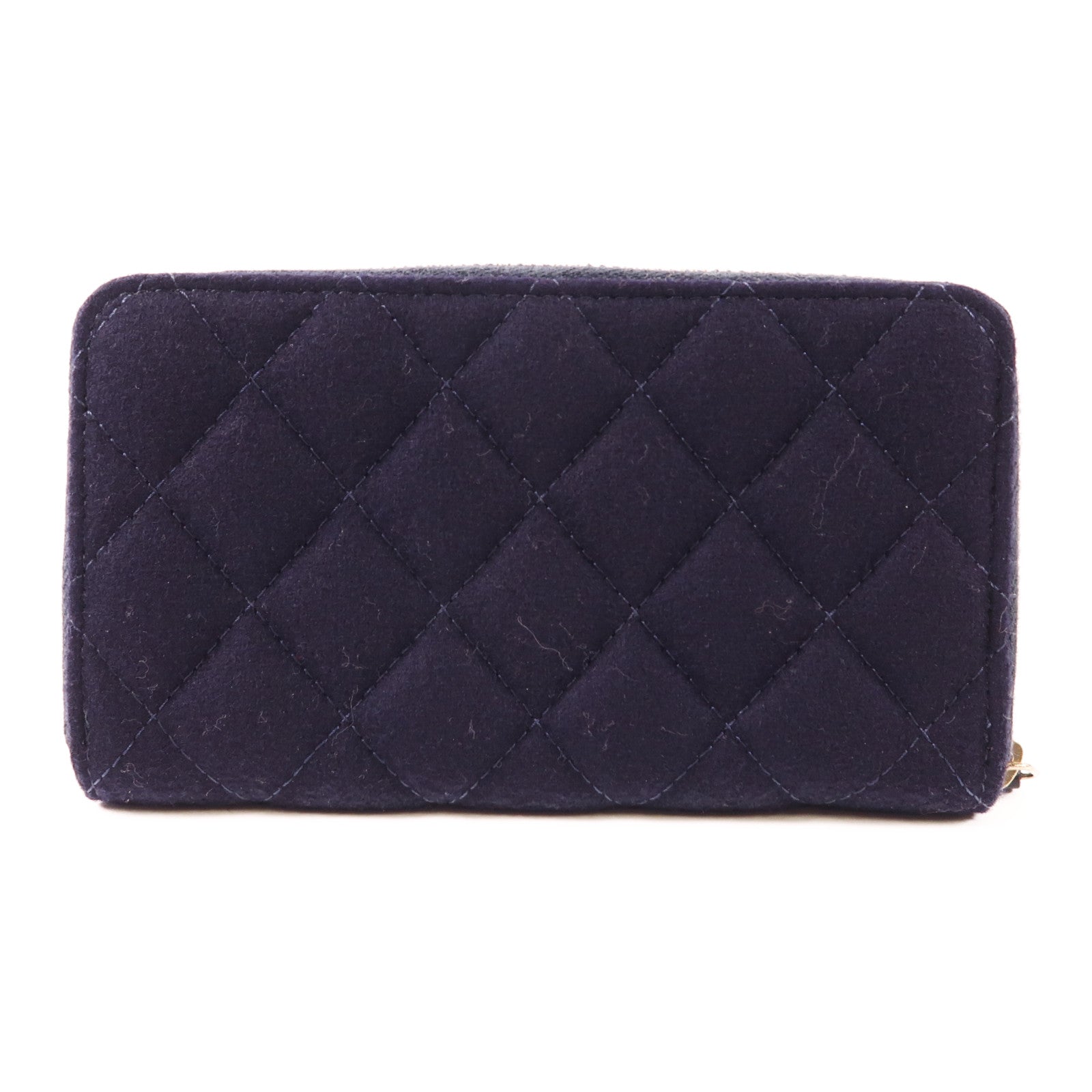 CHANEL 羊毛Wallet金扣錢包