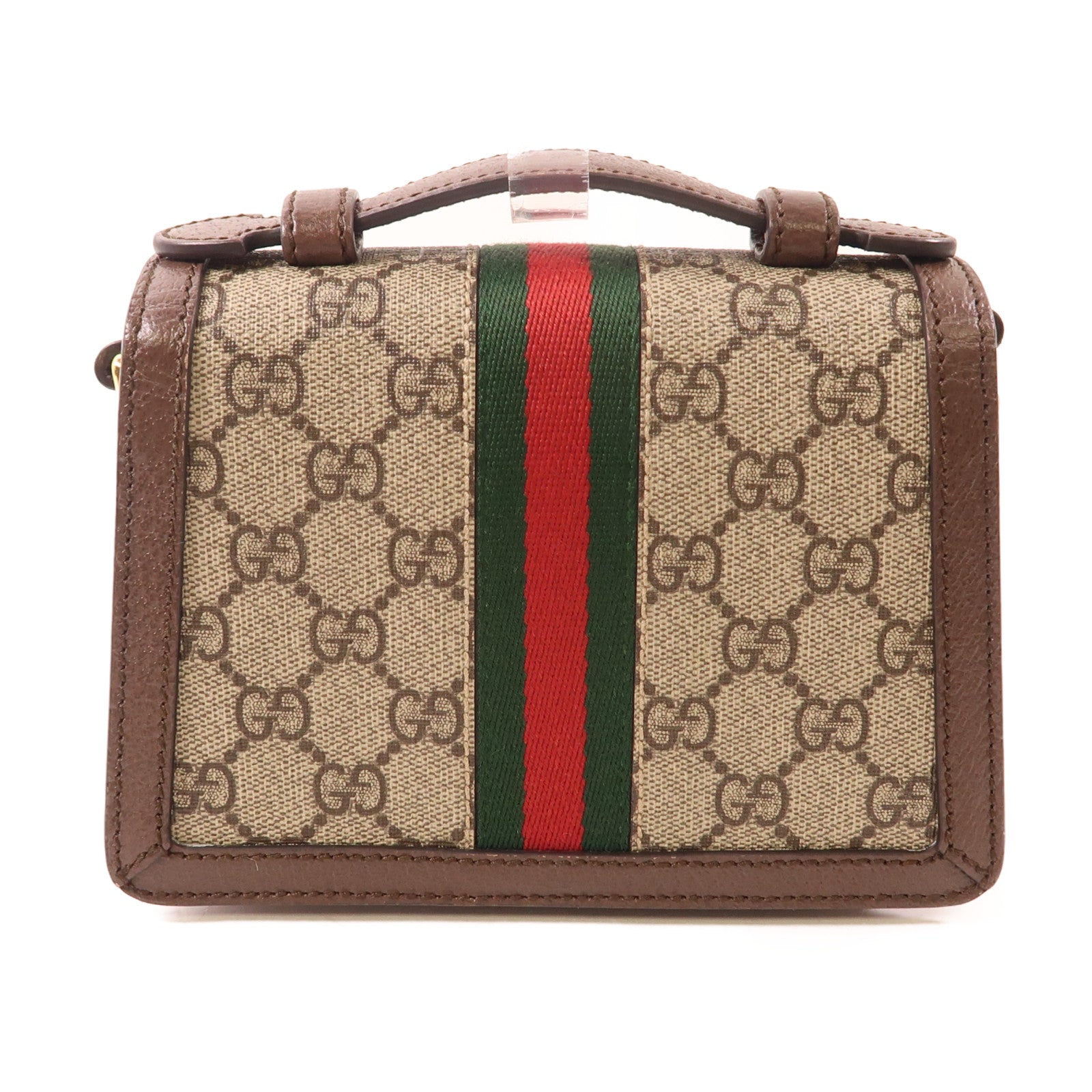 GUCCI 塗層帆布Ophidia GG Mini金扣手挽肩背兩用袋